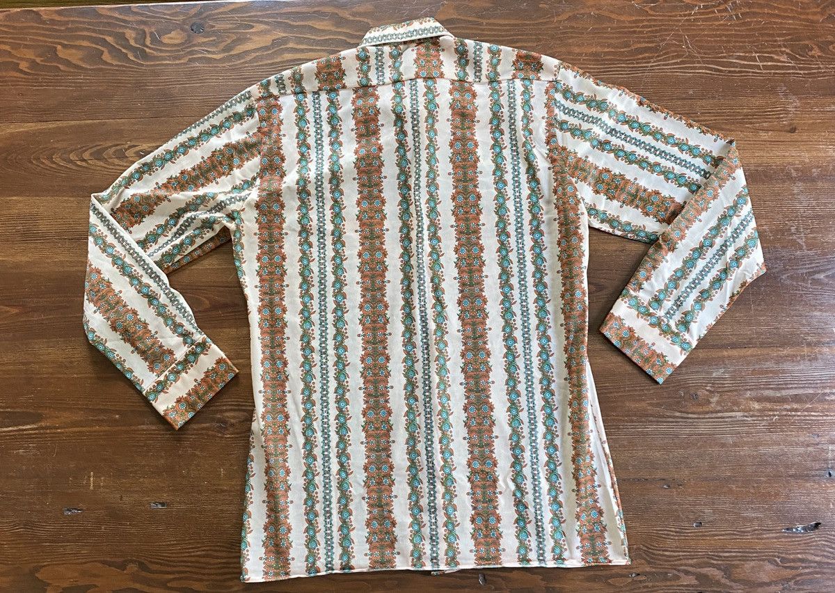 Retrofit Vintage 60’s Jitex Flower All Over Polyester Like Button Up Size US L / EU 52-54 / 3 - 9 Thumbnail
