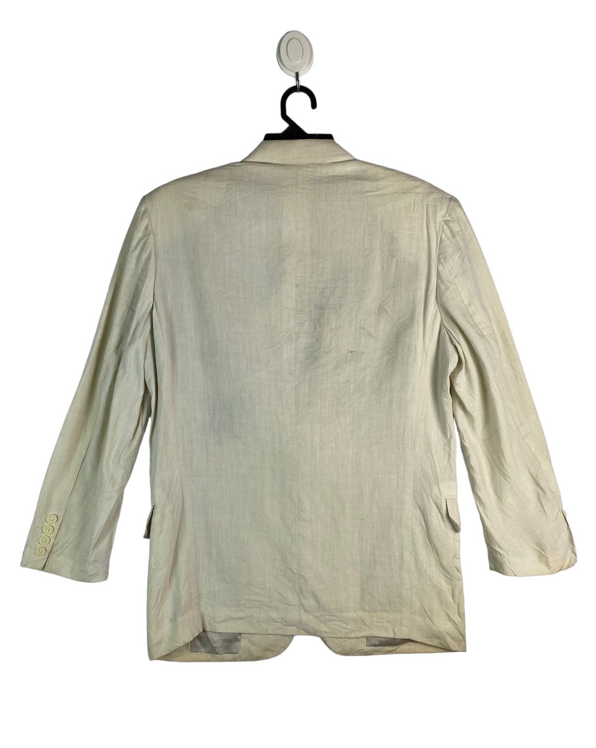 Christian Dior Monsieur × Vintage Vtg 80s CHRISTIAN DIOR cotton blazer coat Size 42S - 6 Thumbnail
