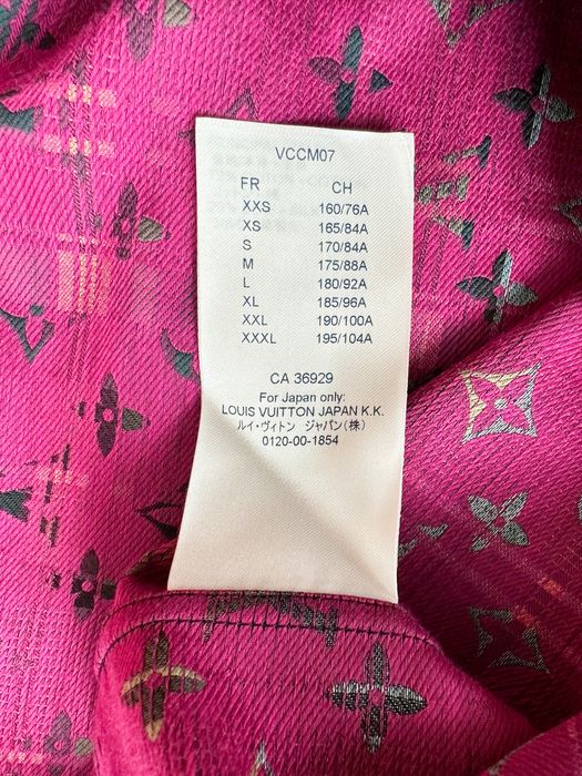 Louis Vuitton Men's XL Plaid LV Monogram Long Sleeve Button