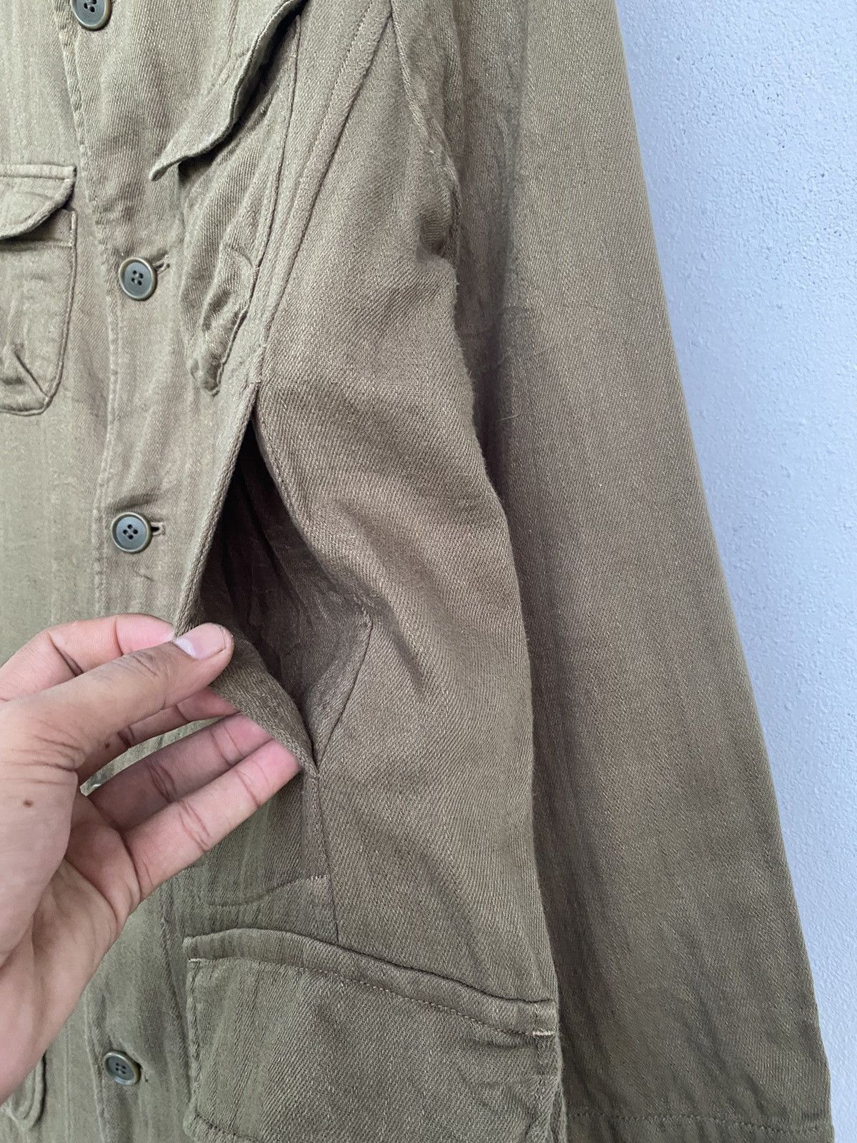 Issey Miyake 🔥ISSEY MIYAKE PLANTATION MILITARY LONG JACKET Size US M / EU 48-50 / 2 - 7 Thumbnail
