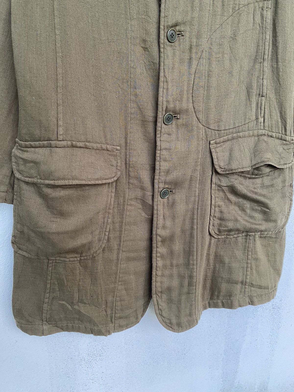 Issey Miyake 🔥ISSEY MIYAKE PLANTATION MILITARY LONG JACKET Size US M / EU 48-50 / 2 - 8 Thumbnail