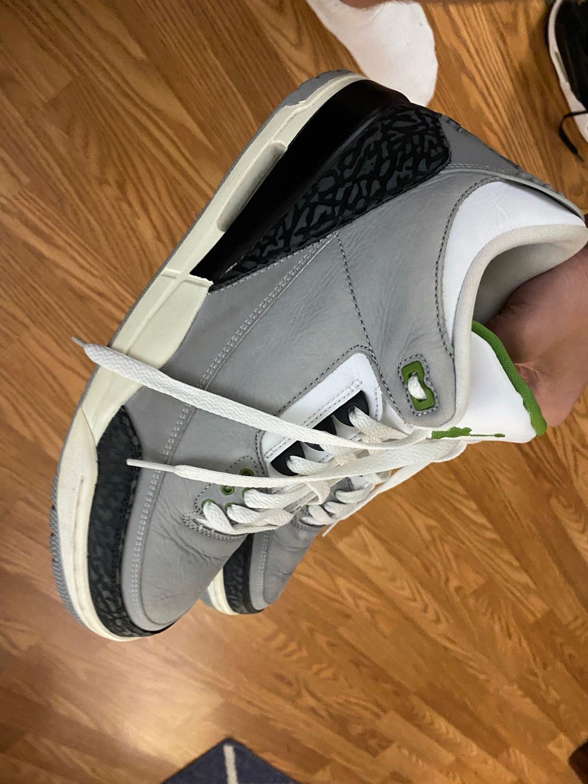 Pre-owned Jordan Brand Clorphyll 3s Shoes In Grey