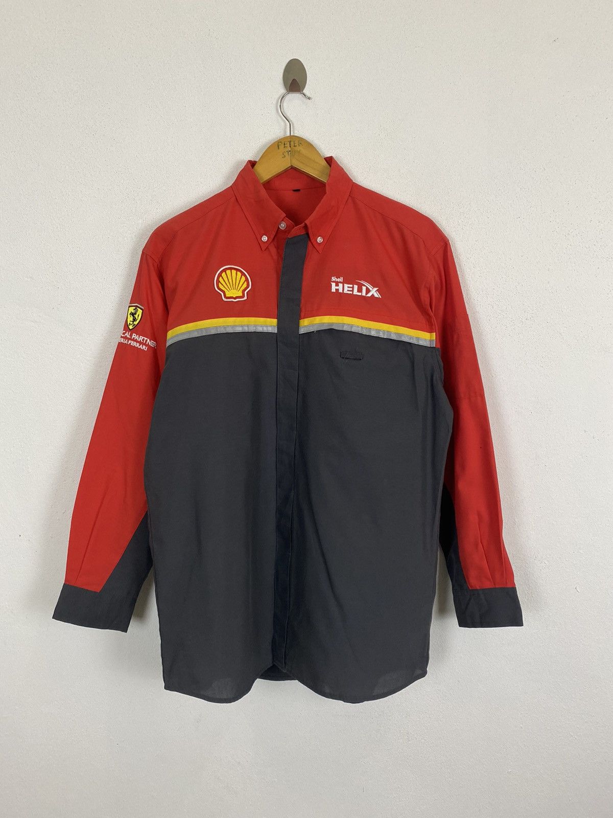 Ferrari SHELL HELIX FERRARI BUTTON UP WORKER SHIRT Size US L / EU 52-54 / 3 - 2 Thumbnail