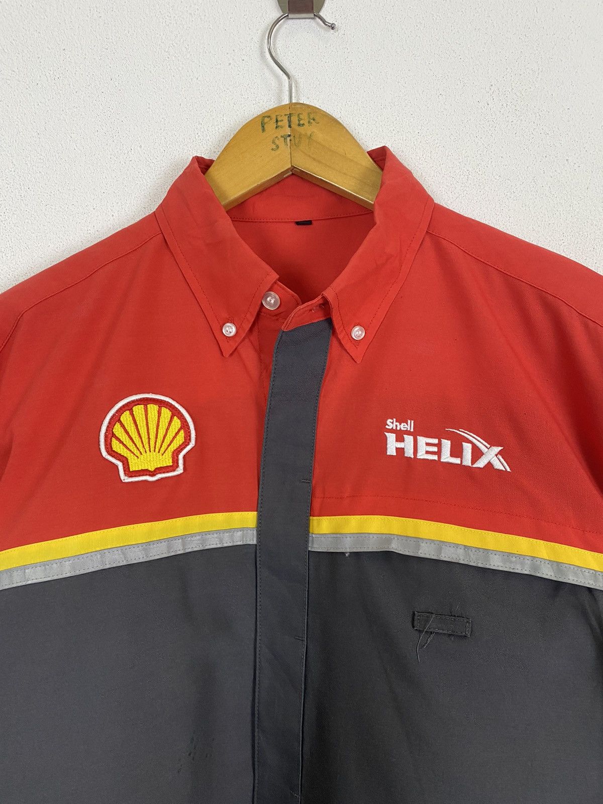 Ferrari SHELL HELIX FERRARI BUTTON UP WORKER SHIRT Size US L / EU 52-54 / 3 - 4 Thumbnail