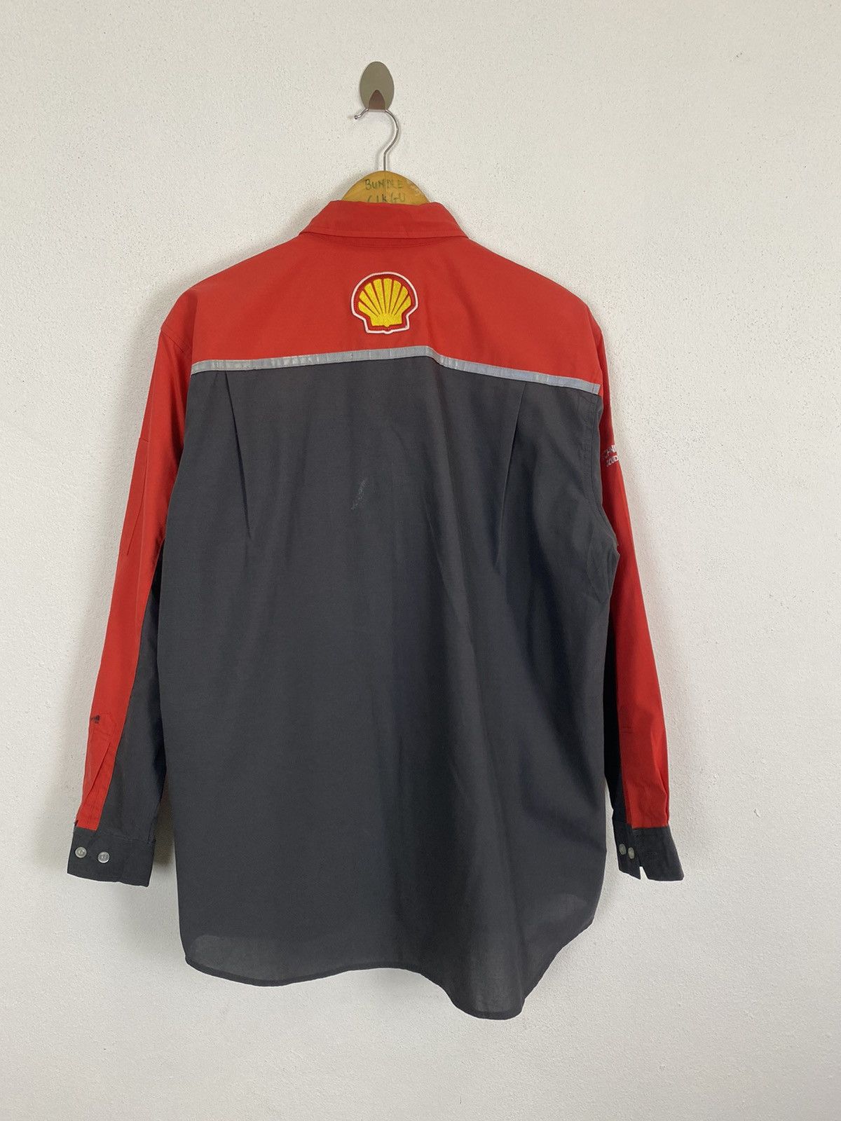 Ferrari SHELL HELIX FERRARI BUTTON UP WORKER SHIRT Size US L / EU 52-54 / 3 - 3 Thumbnail