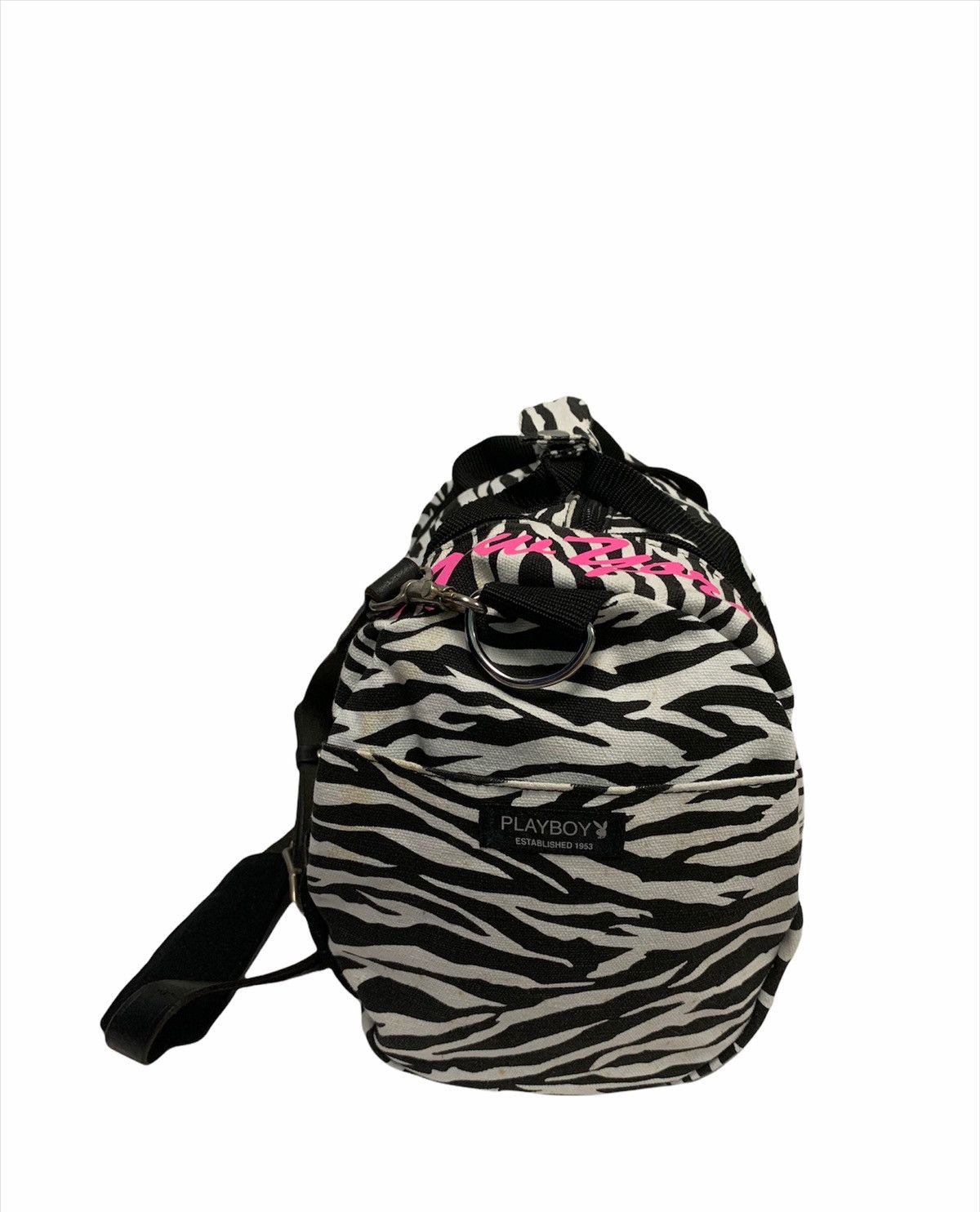 Designer × Playboy × Vintage Playboy Zebra 2 Way Boston Bag / Duffle bag Japan exclusive Size ONE SIZE - 3 Thumbnail