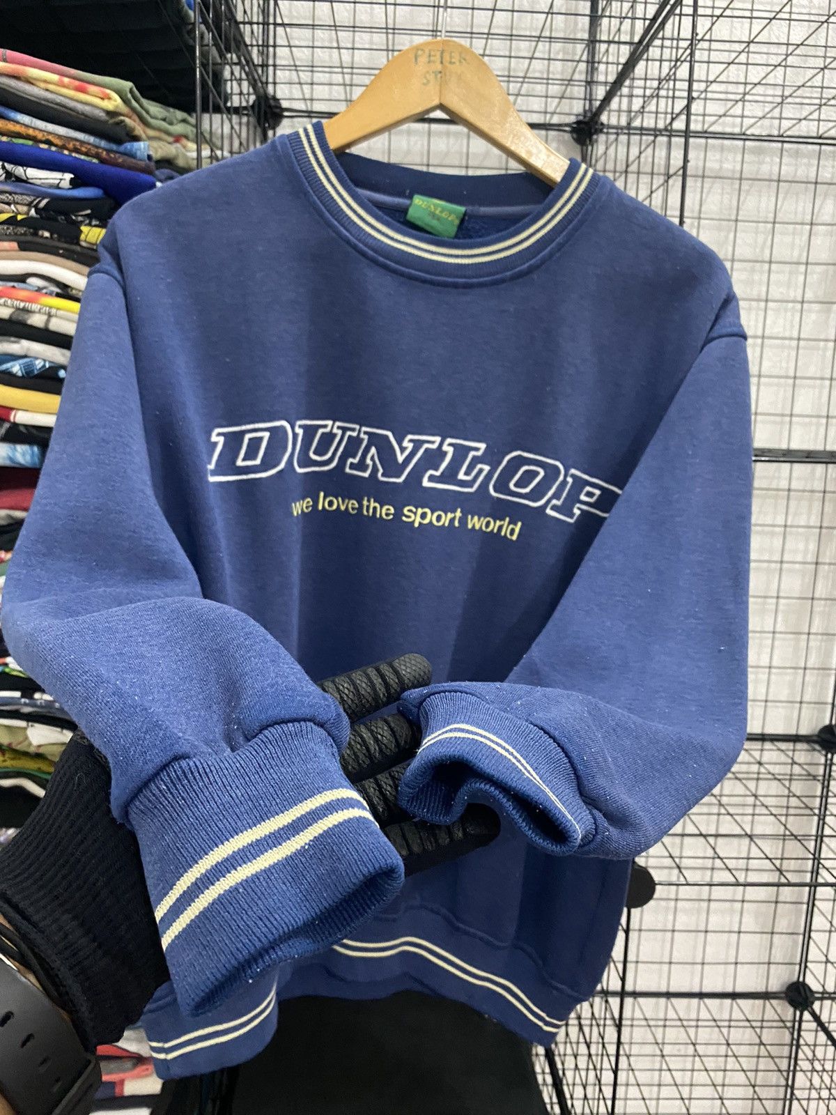 Dunlop × Sports Specialties VINTAGE DUNLOP EMBROIDED LOGO SWEATSHIRT Size US L / EU 52-54 / 3 - 3 Thumbnail