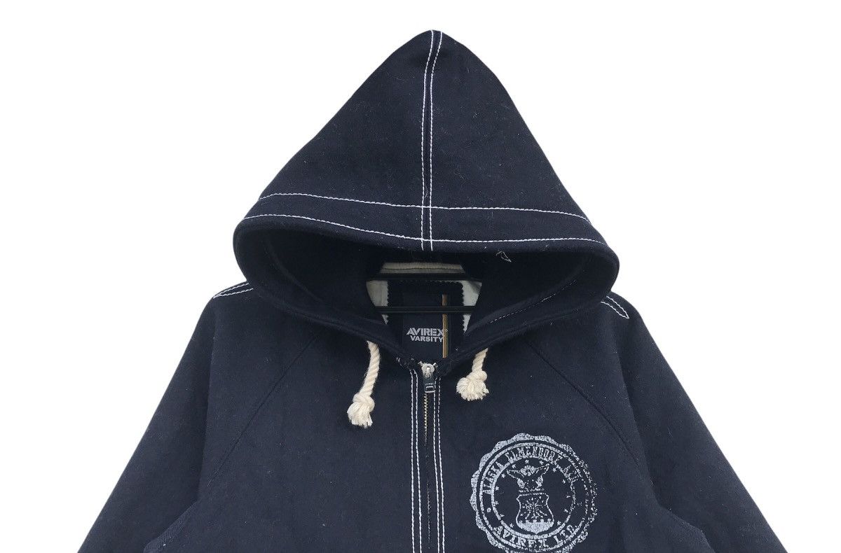 Avirex × Vintage Avirex varsity alaska elmendorf wool zip up jacket hooded Size US M / EU 48-50 / 2 - 3 Thumbnail
