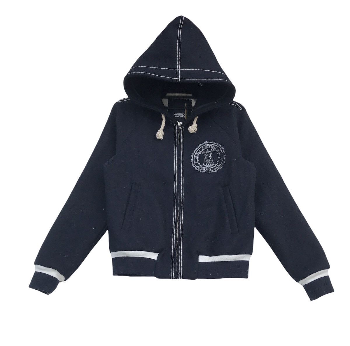 Avirex × Vintage Avirex varsity alaska elmendorf wool zip up jacket hooded Size US M / EU 48-50 / 2 - 2 Thumbnail