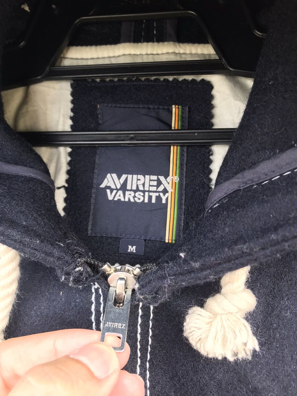 Avirex × Vintage Avirex varsity alaska elmendorf wool zip up jacket hooded Size US M / EU 48-50 / 2 - 9 Thumbnail