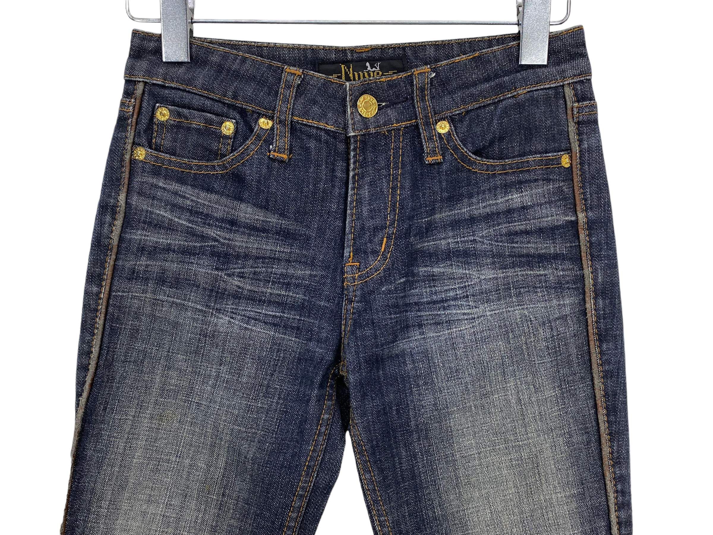 Japanese Brand Japanese NUVE Flare Jeans Distressed BootcutY2KVintage Denim Size 25" / US 0 / IT 36 - 3 Thumbnail