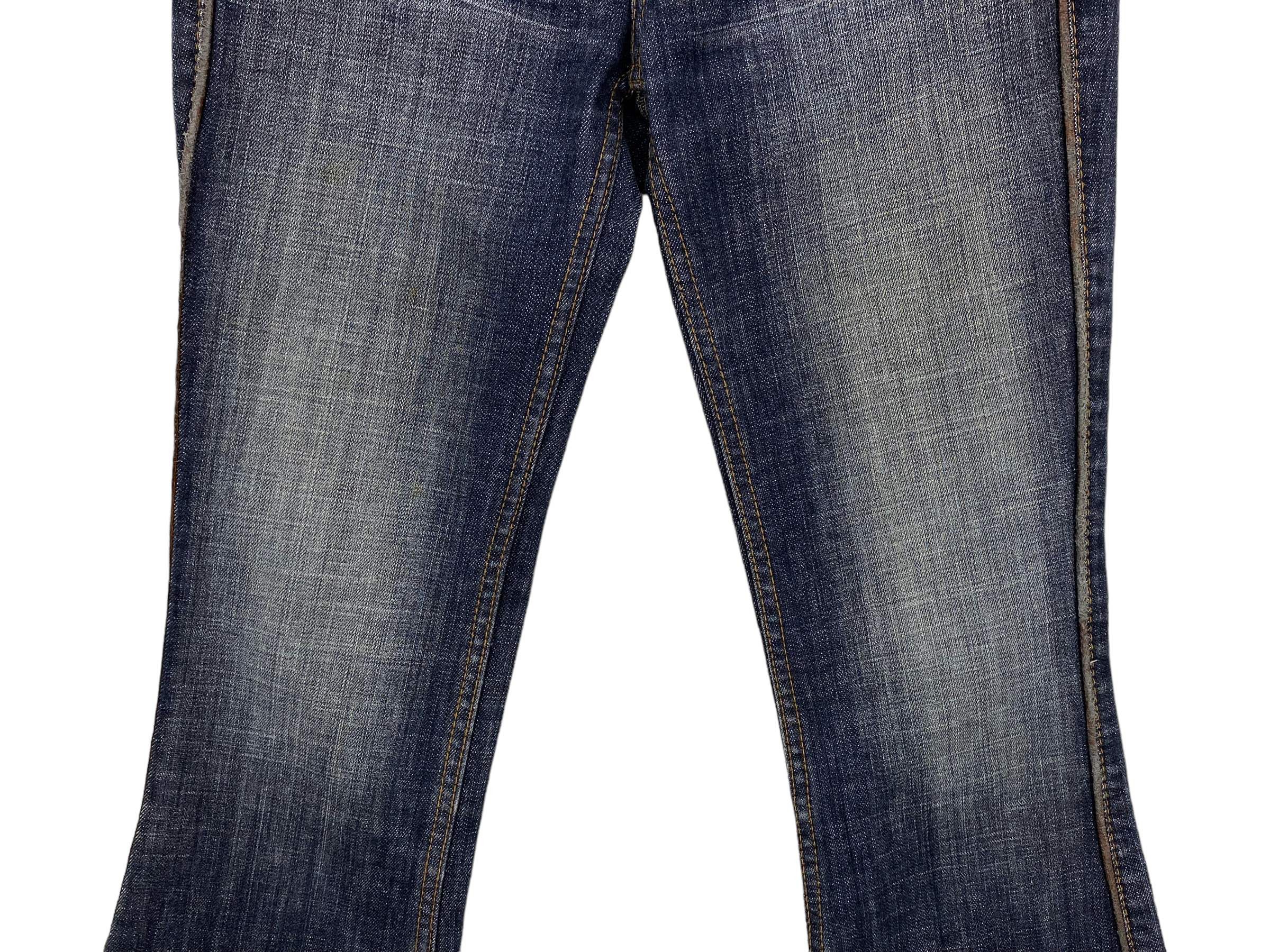 Japanese Brand Japanese NUVE Flare Jeans Distressed BootcutY2KVintage Denim Size 25" / US 0 / IT 36 - 4 Thumbnail