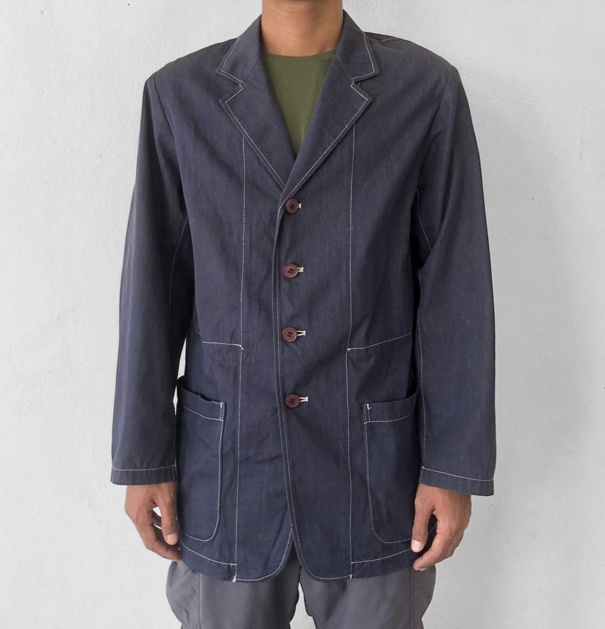 Yohji Yamamoto × Ys (Yamamoto) Y’s Denim Style Black Label Jacket/Coat ...
