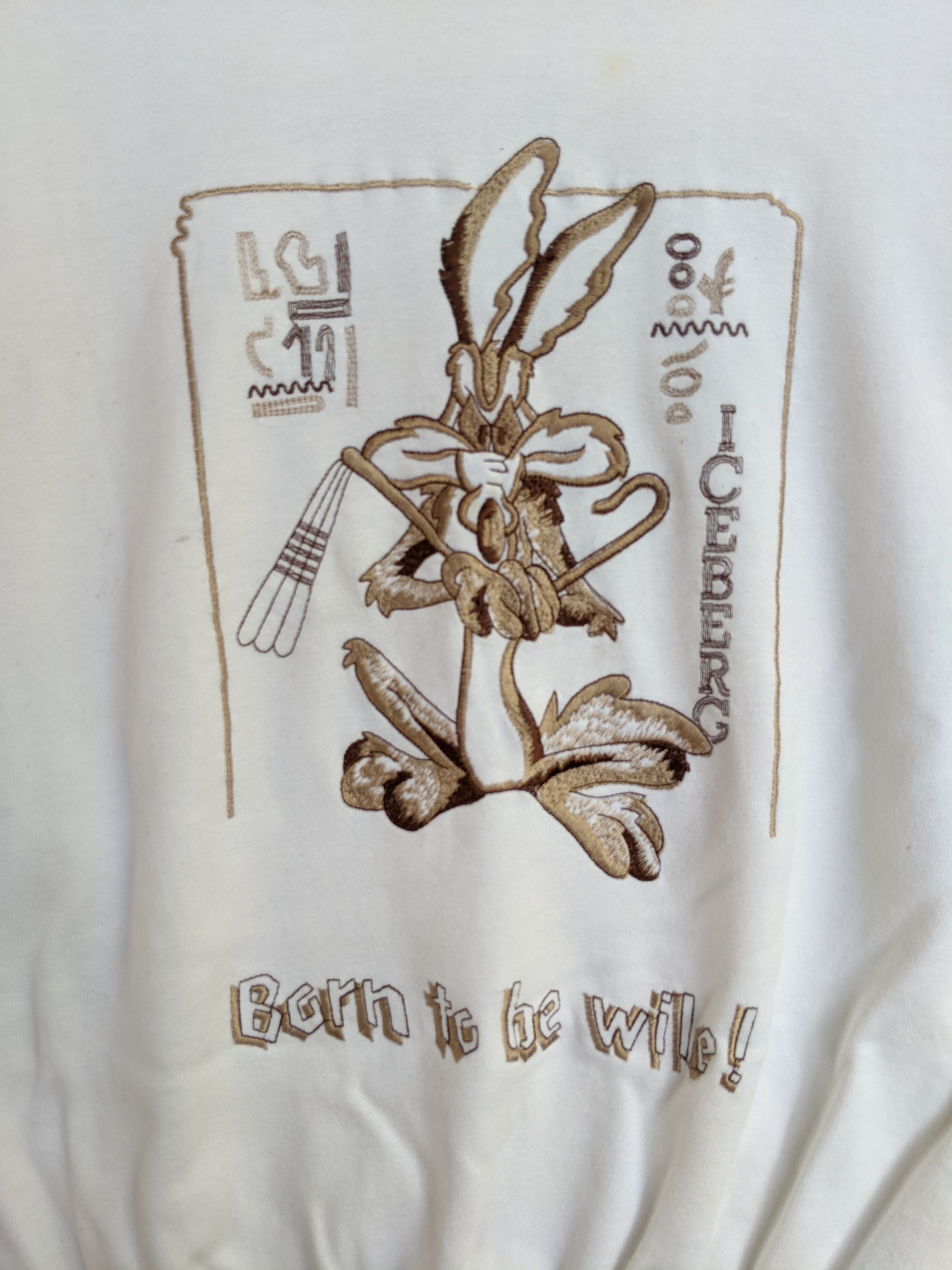 Iceberg Vintage Iceberg Wile E. Coyote Born To Be Wile Sweatshirt Size US M / EU 48-50 / 2 - 4 Thumbnail