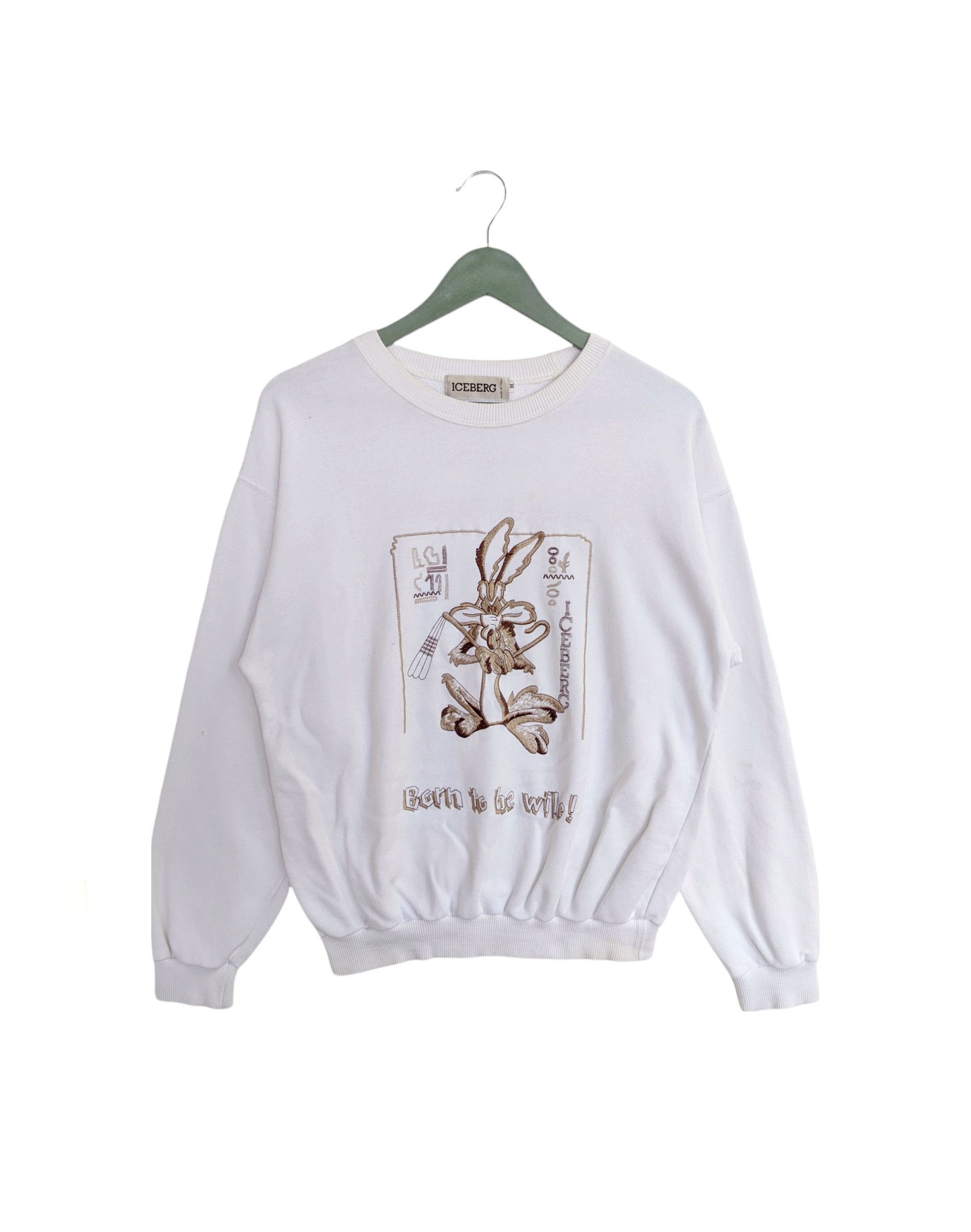 Iceberg Vintage Iceberg Wile E. Coyote Born To Be Wile Sweatshirt Size US M / EU 48-50 / 2 - 1 Thumbnail