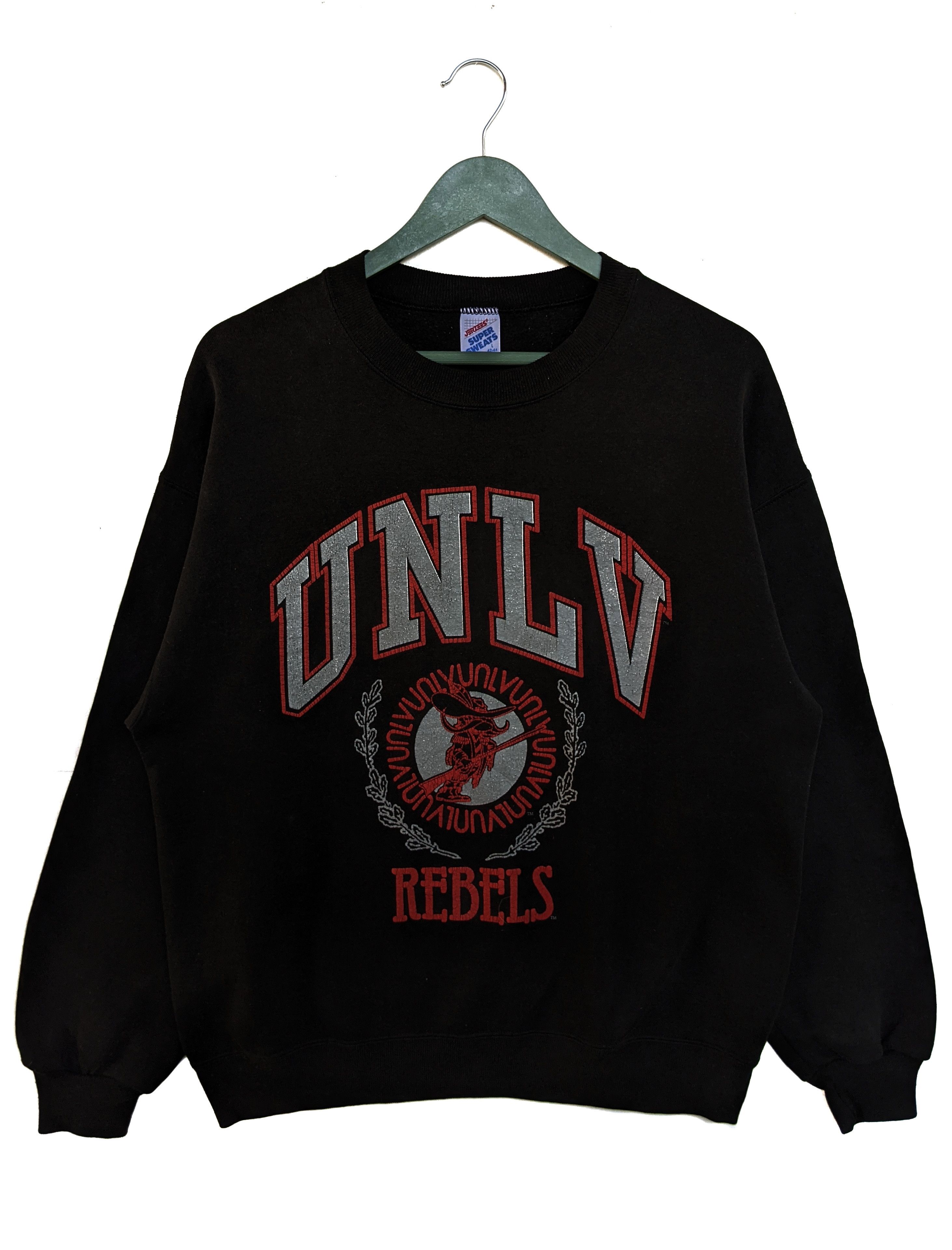 Jerzees Vintage 80s University Las Vegas Rebels Sweatshirt/Size L Size US L / EU 52-54 / 3 - 1 Thumbnail