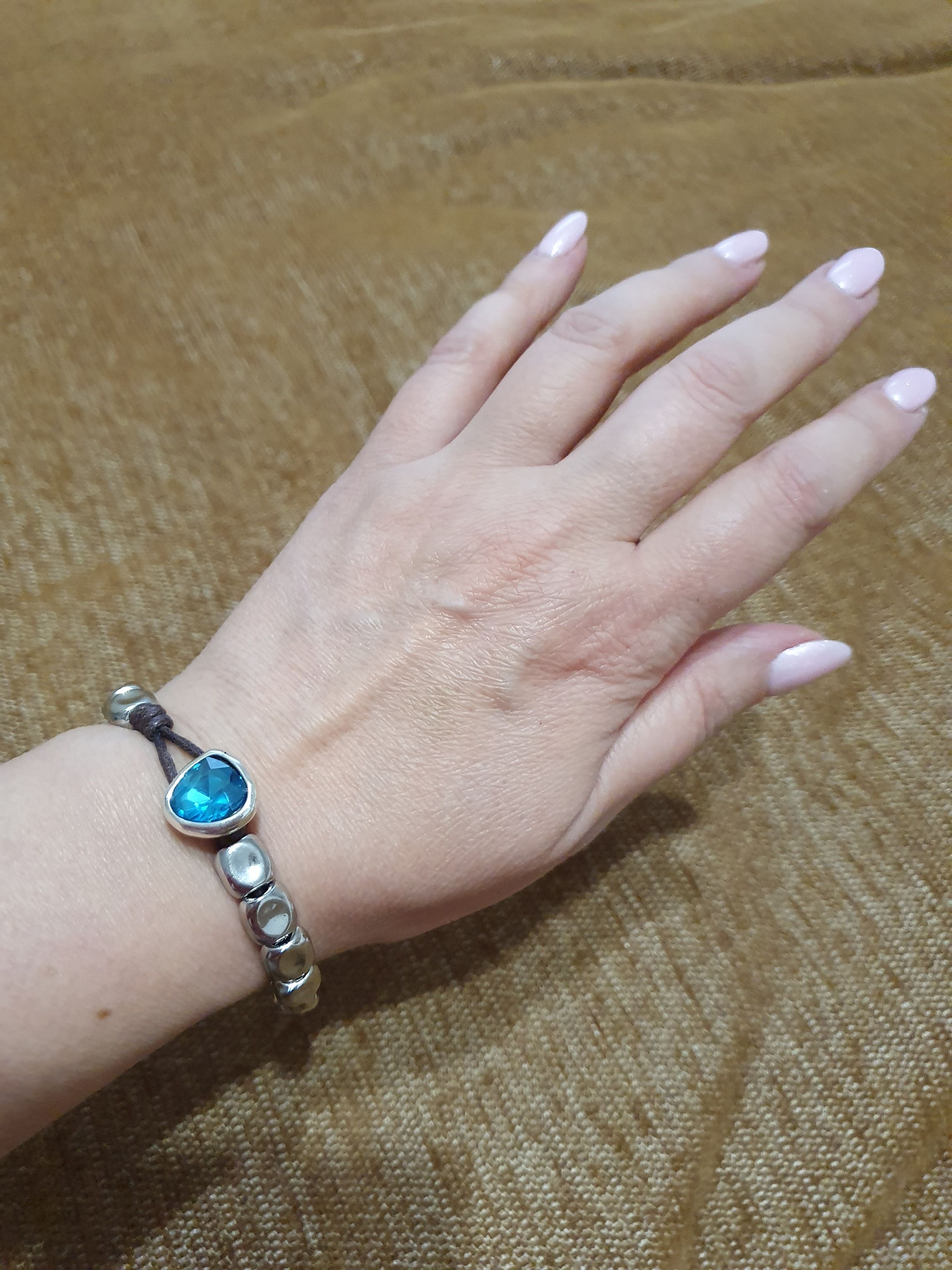 Jewelry Blue Crystal Bracelet Size ONE SIZE - 1 Thumbnail