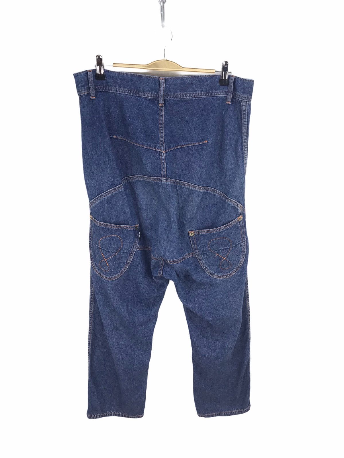 Issey Miyake Mercibeaucoup Issey Miyake Drop Crotch Denim Jeans Size US 34 / EU 50 - 4 Thumbnail