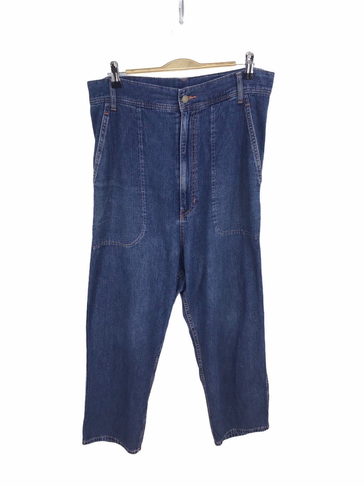 Issey Miyake Mercibeaucoup Issey Miyake Drop Crotch Denim Jeans Size US 34 / EU 50 - 6 Thumbnail