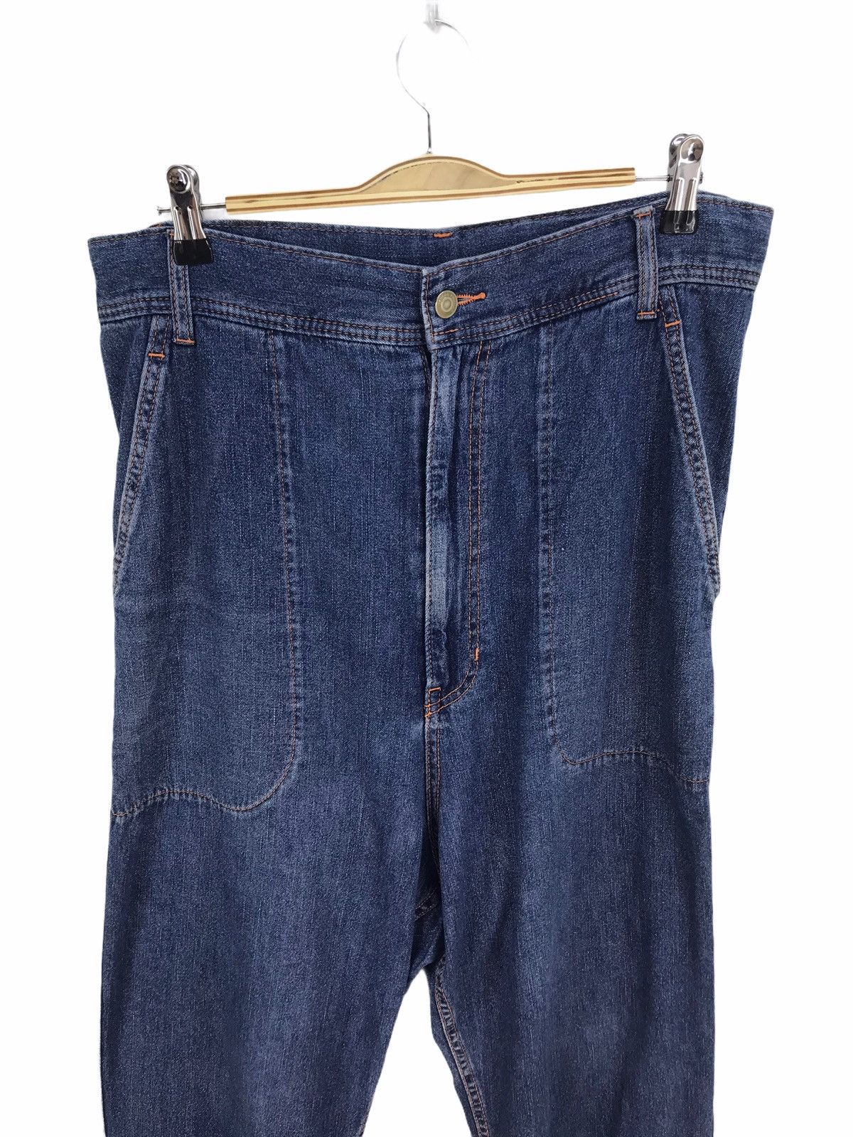 Issey Miyake Mercibeaucoup Issey Miyake Drop Crotch Denim Jeans Size US 34 / EU 50 - 2 Thumbnail