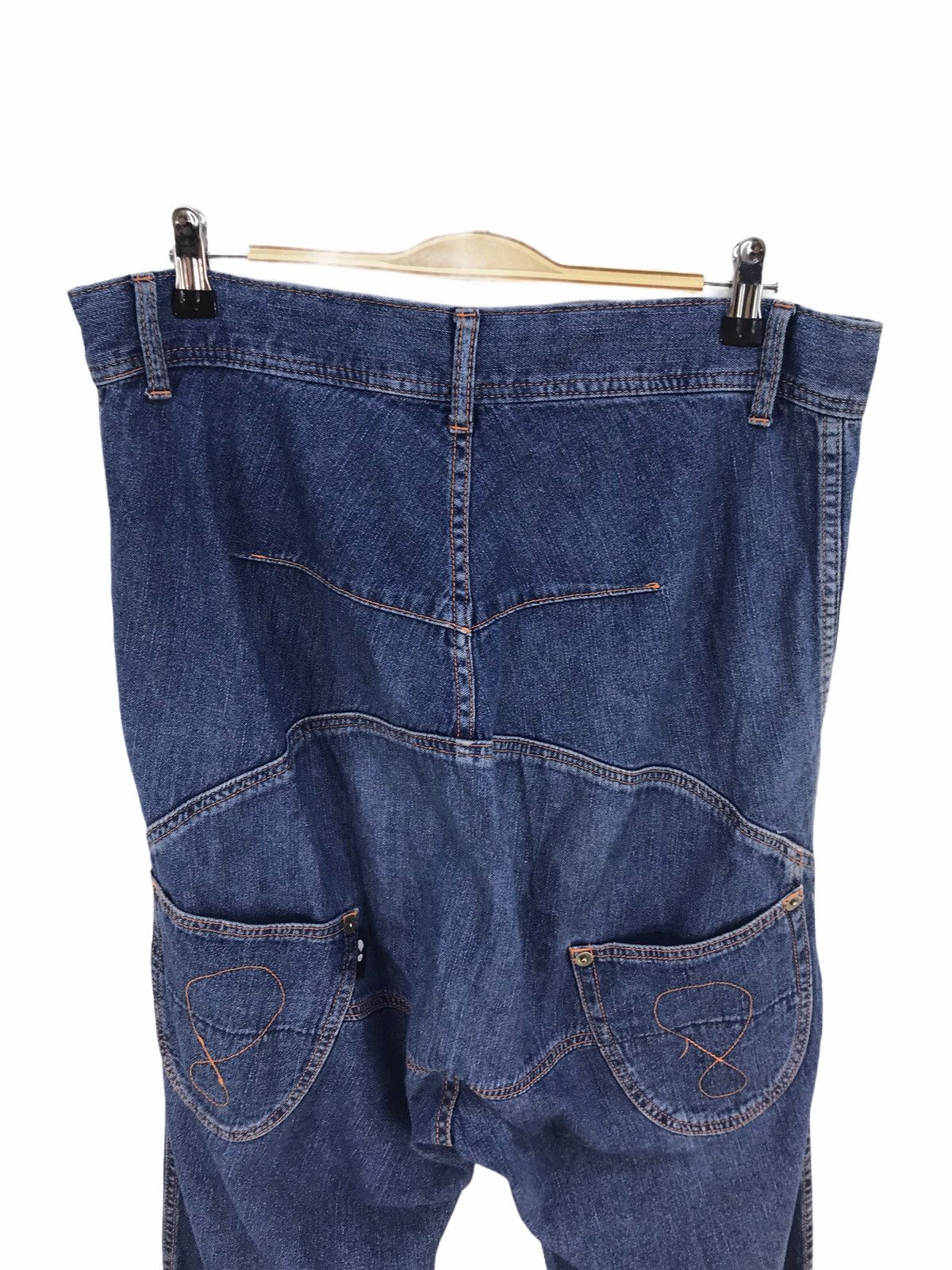 Issey Miyake Mercibeaucoup Issey Miyake Drop Crotch Denim Jeans Size US 34 / EU 50 - 5 Thumbnail