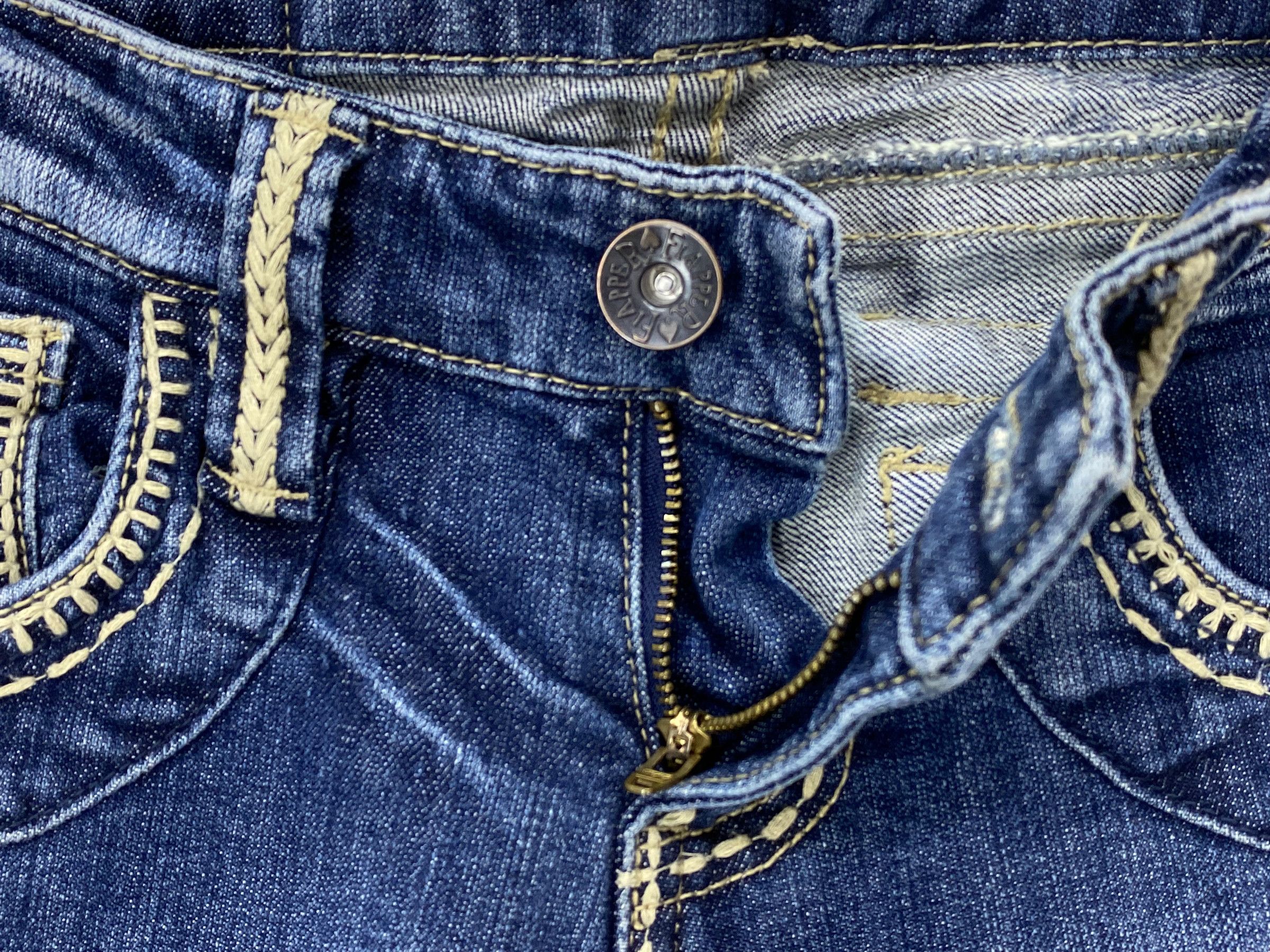 Japanese Brand Japanese Flare Denim Jeans - Bootcut Grunge Punk Vintage Size 28" / US 6 / IT 42 - 3 Thumbnail