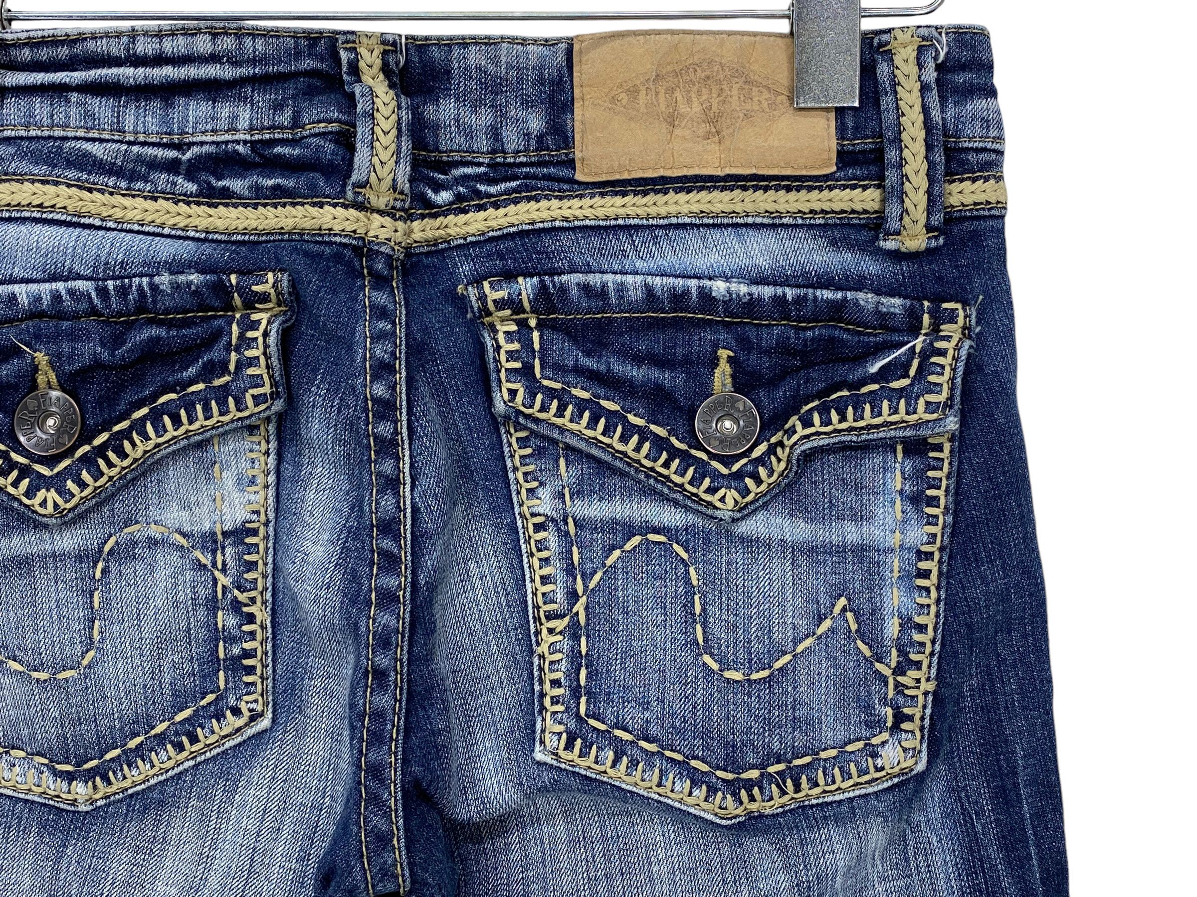 Japanese Brand Japanese Flare Denim Jeans - Bootcut Grunge Punk Vintage Size 28" / US 6 / IT 42 - 8 Thumbnail