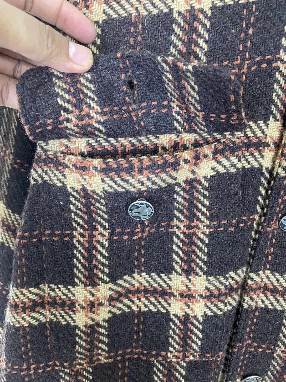 AWGE VINTAGE A.W.G FLANNEL ZIPPER JACKET Size US XL / EU 56 / 4 - 10 Thumbnail