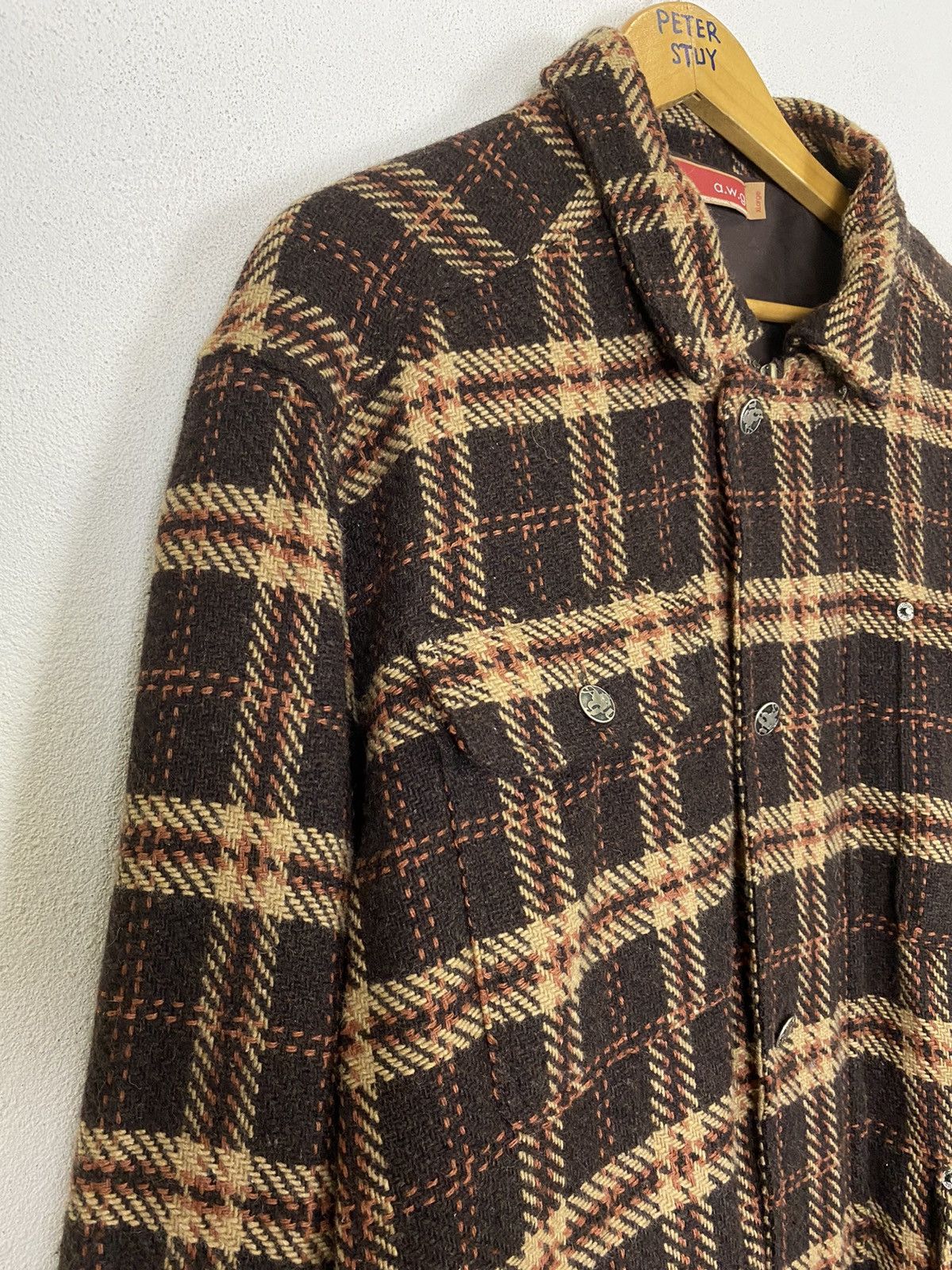 AWGE VINTAGE A.W.G FLANNEL ZIPPER JACKET Size US XL / EU 56 / 4 - 9 Thumbnail
