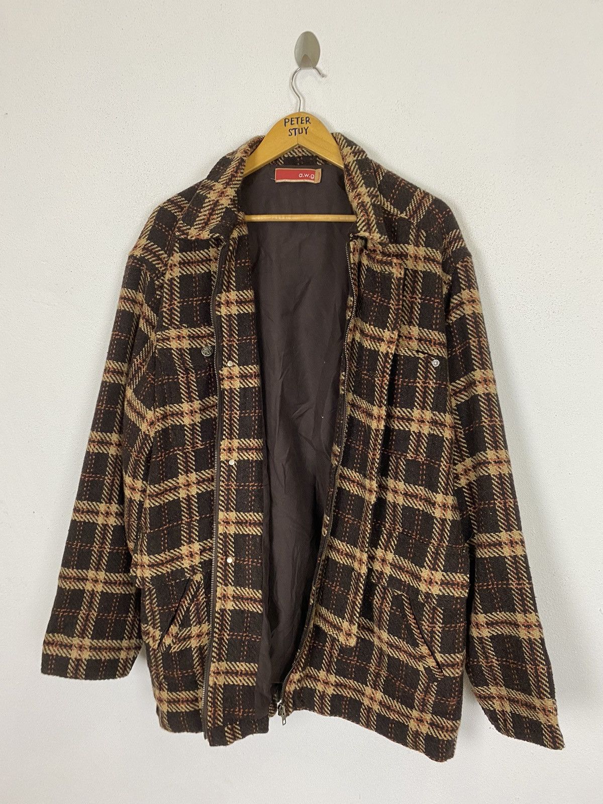 AWGE VINTAGE A.W.G FLANNEL ZIPPER JACKET Size US XL / EU 56 / 4 - 3 Thumbnail