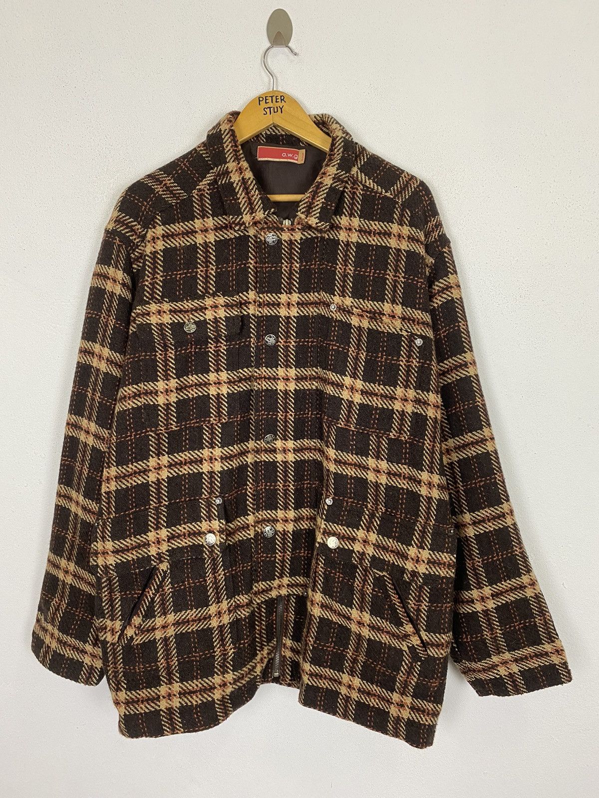 AWGE VINTAGE A.W.G FLANNEL ZIPPER JACKET Size US XL / EU 56 / 4 - 2 Thumbnail