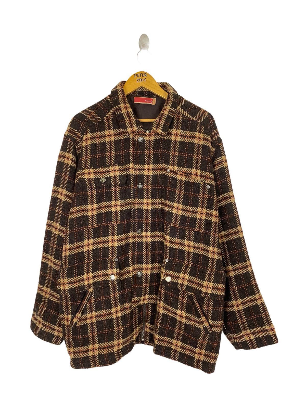 AWGE × Needles Awge X Needles Work Jacket Reversible Flannel