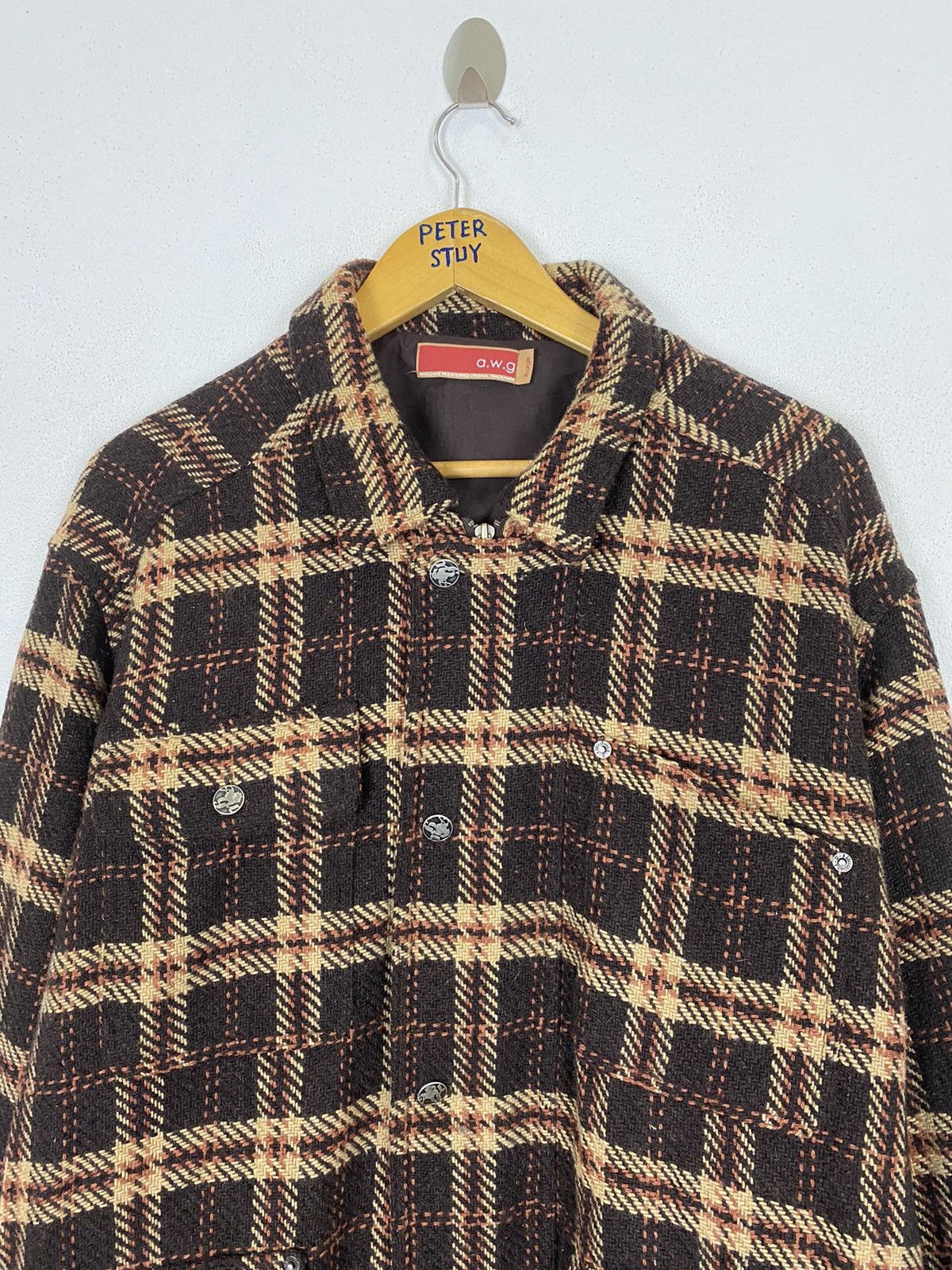 AWGE VINTAGE A.W.G FLANNEL ZIPPER JACKET Size US XL / EU 56 / 4 - 4 Thumbnail