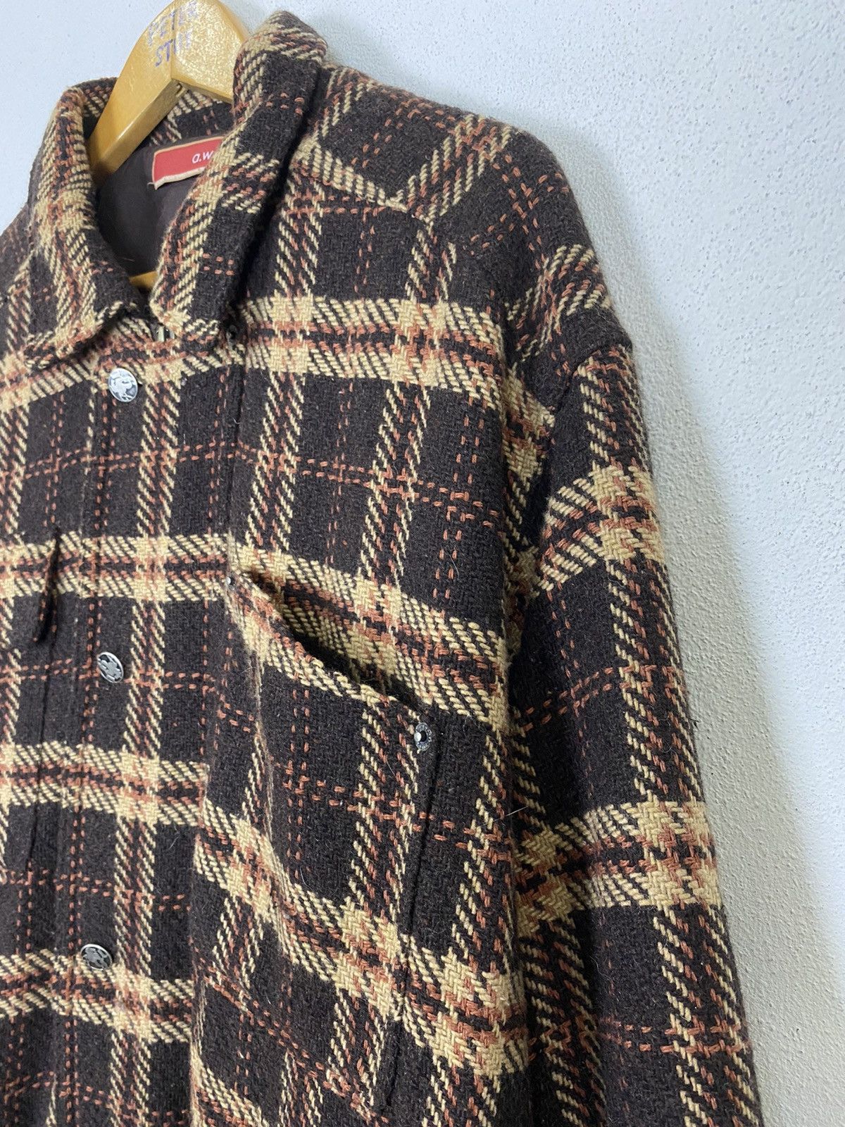 AWGE VINTAGE A.W.G FLANNEL ZIPPER JACKET Size US XL / EU 56 / 4 - 8 Thumbnail