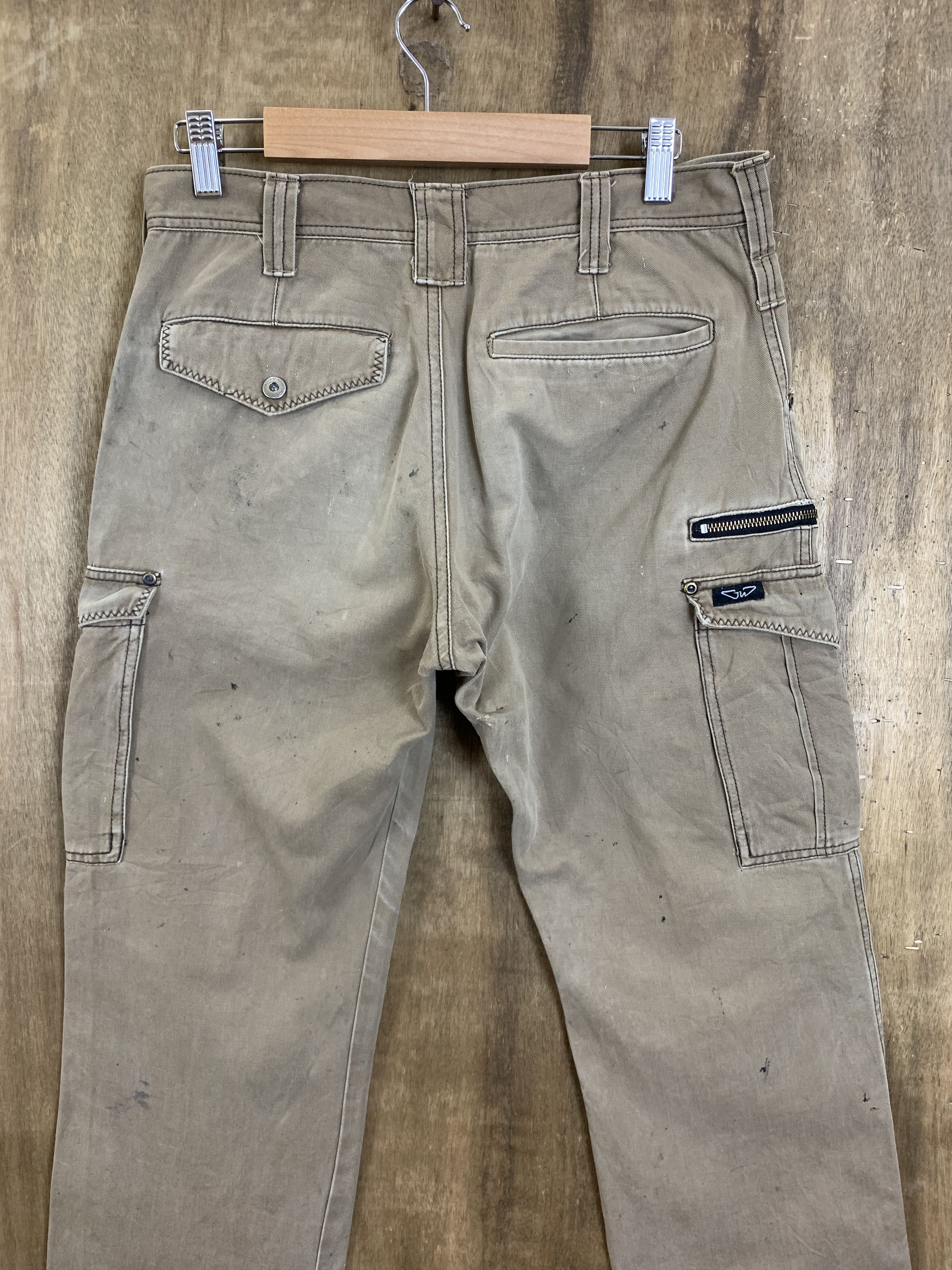 Japanese Brand Cargo Pants Multipocket Distressed Pants Travis Scott Style Size US 28 / EU 44 - 12 Thumbnail