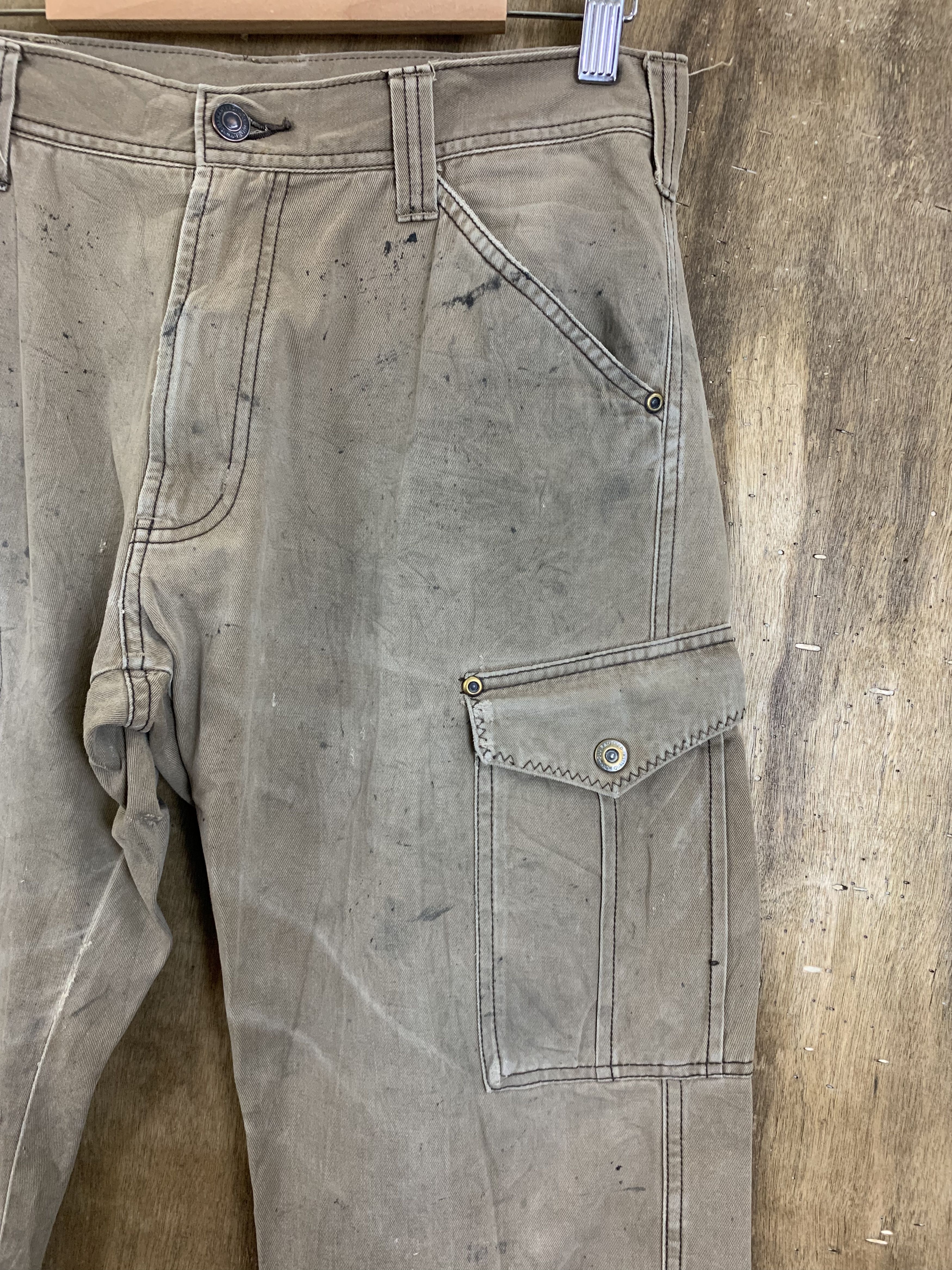 Japanese Brand Cargo Pants Multipocket Distressed Pants Travis Scott Style Size US 28 / EU 44 - 8 Thumbnail