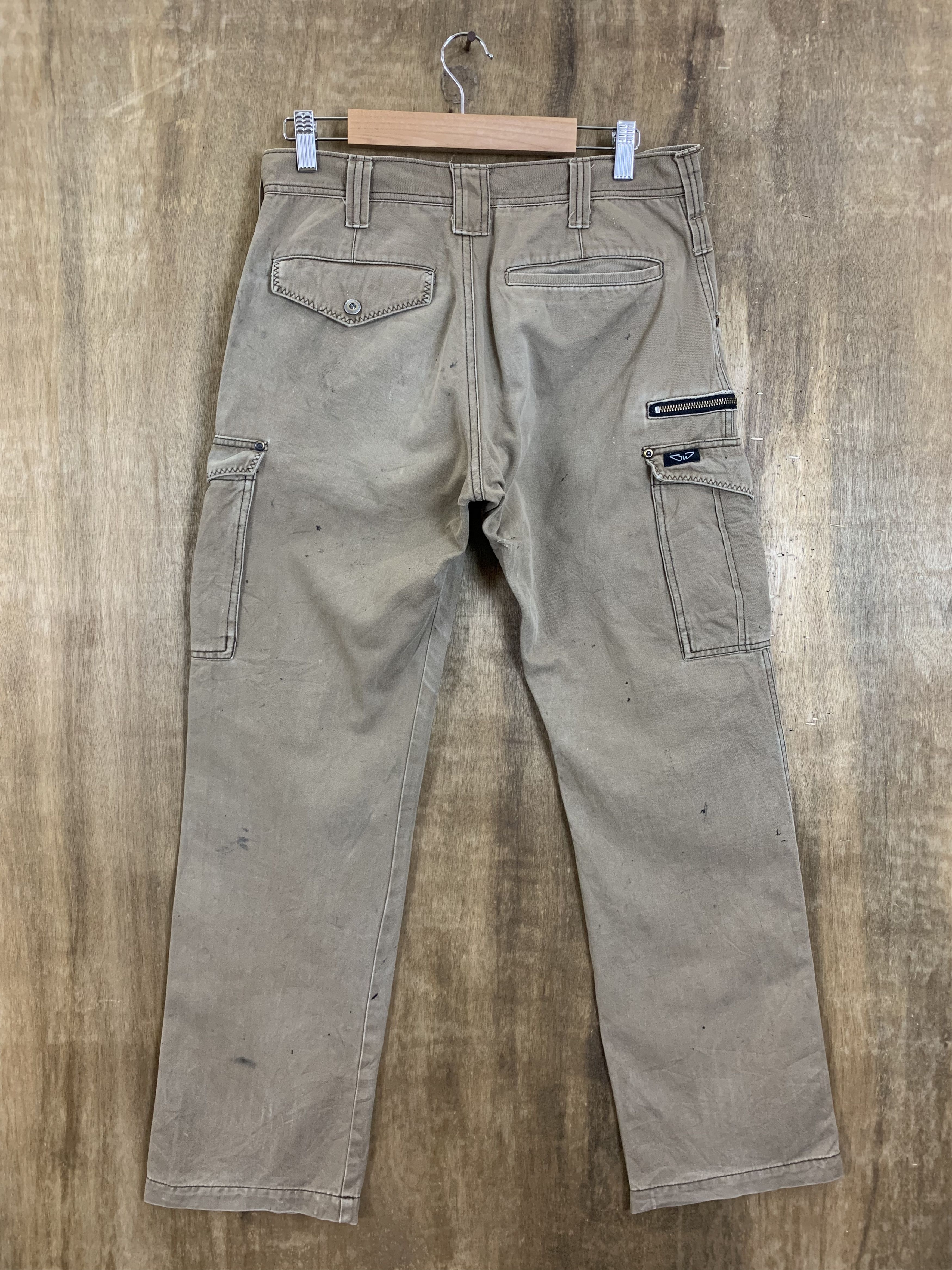 Japanese Brand Cargo Pants Multipocket Distressed Pants Travis Scott Style Size US 28 / EU 44 - 2 Thumbnail