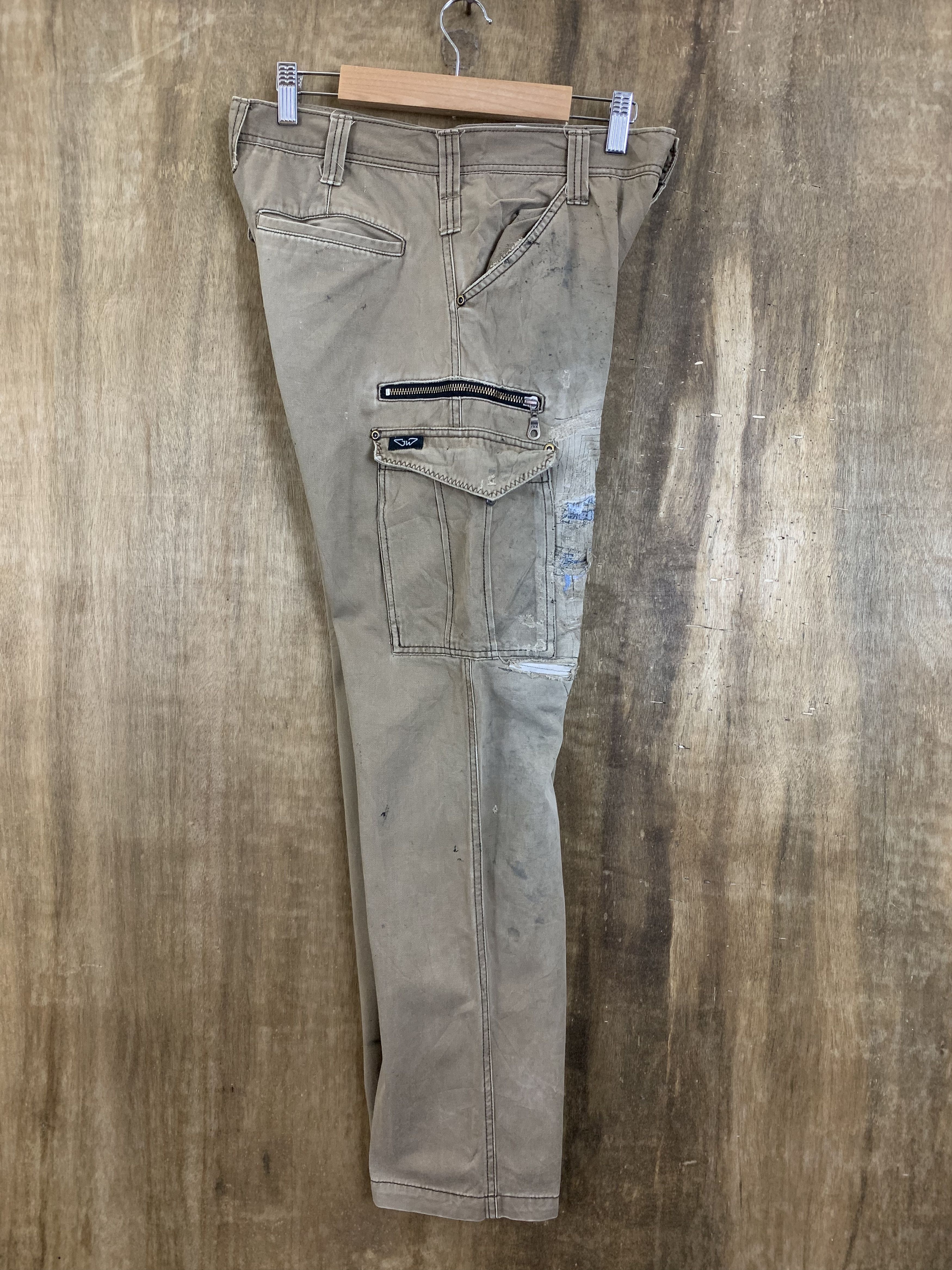 Japanese Brand Cargo Pants Multipocket Distressed Pants Travis Scott Style Size US 28 / EU 44 - 18 Thumbnail