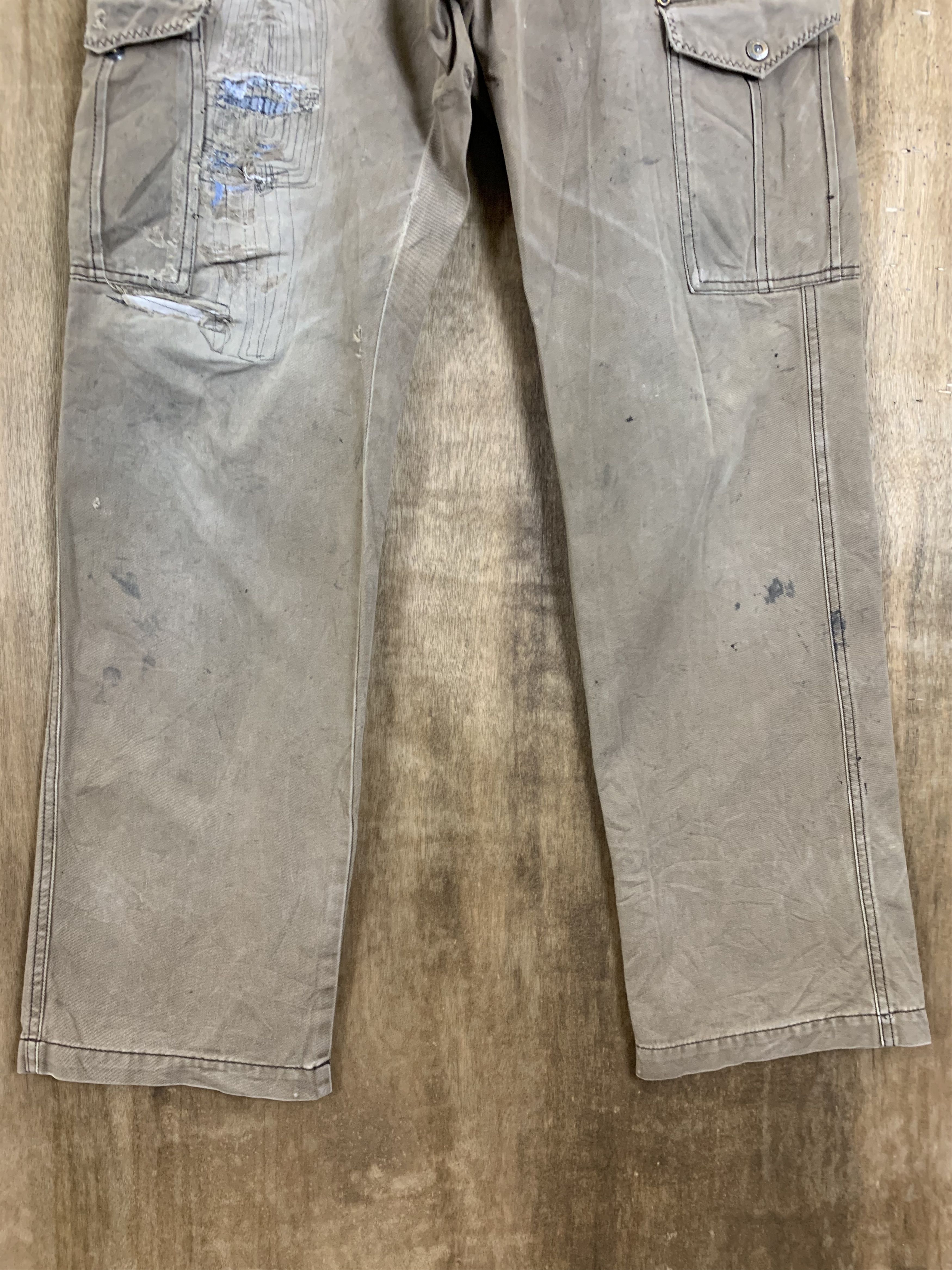 Japanese Brand Cargo Pants Multipocket Distressed Pants Travis Scott Style Size US 28 / EU 44 - 6 Thumbnail