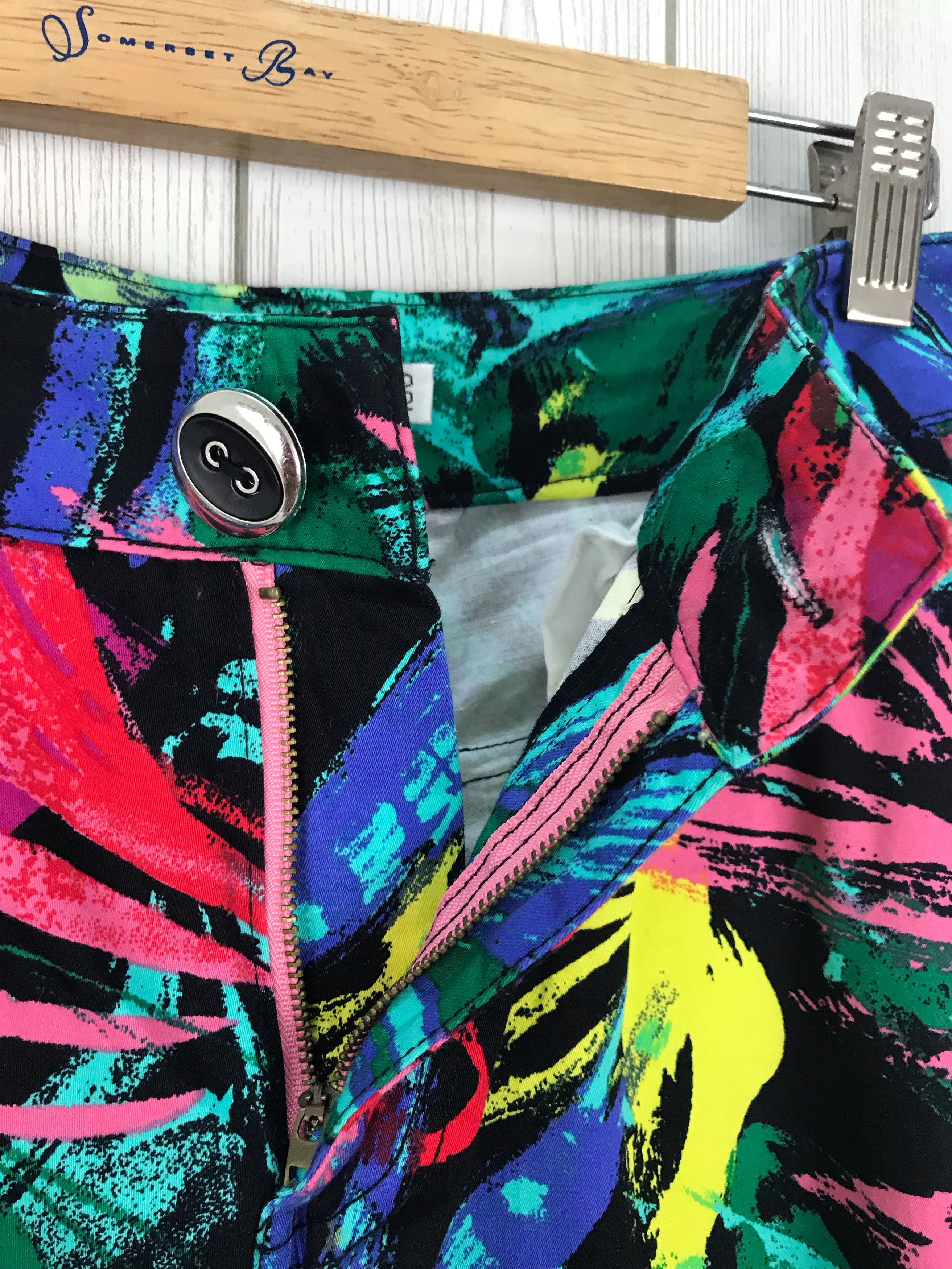 Art Comes First Japanese Brand All Over Print Floral Cargo Pants Size US 28 / EU 44 - 14 Thumbnail