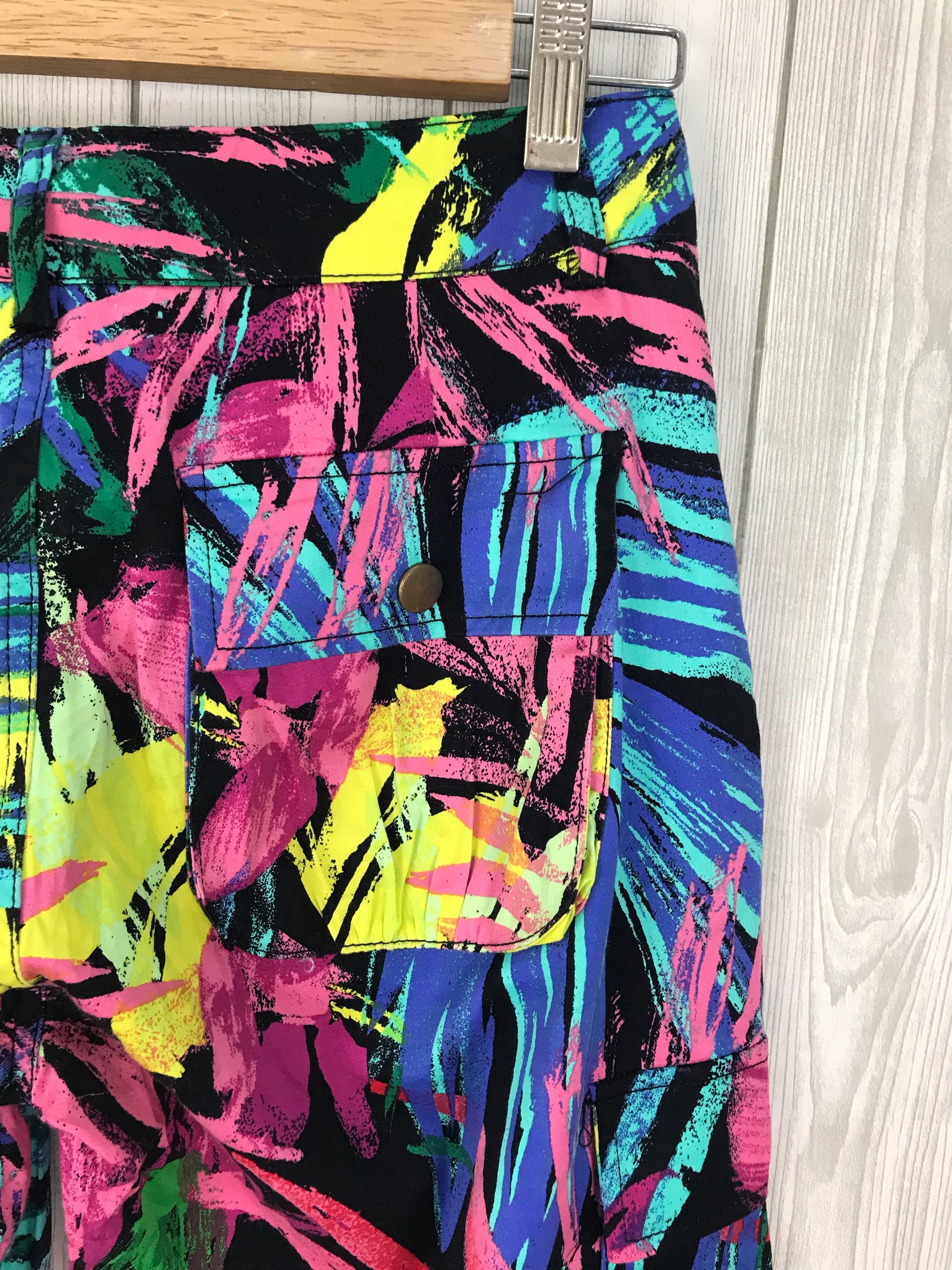 Art Comes First Japanese Brand All Over Print Floral Cargo Pants Size US 28 / EU 44 - 11 Thumbnail