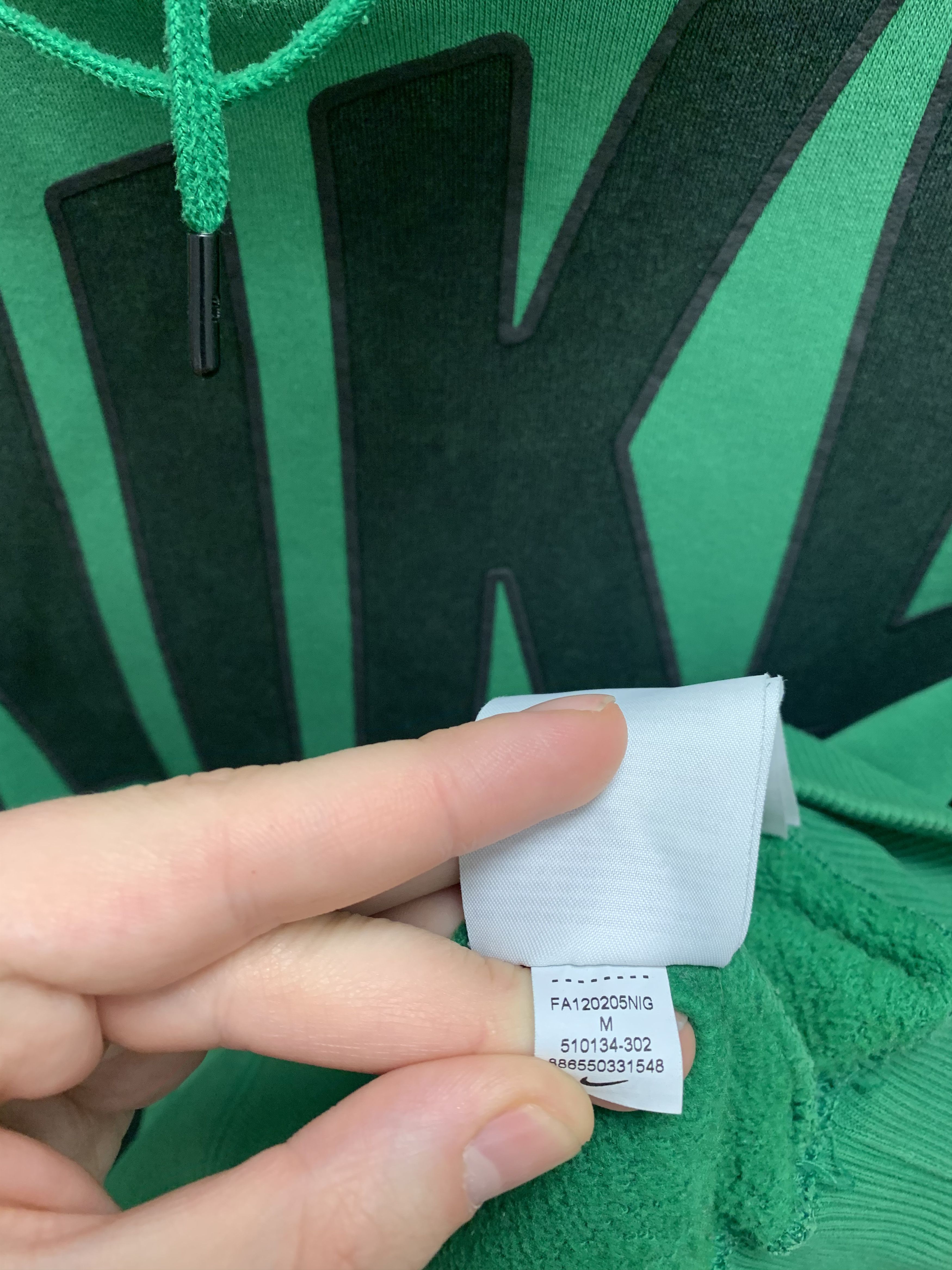 Nike Nike vintage green hoodie M sz Size US M / EU 48-50 / 2 - 8 Thumbnail