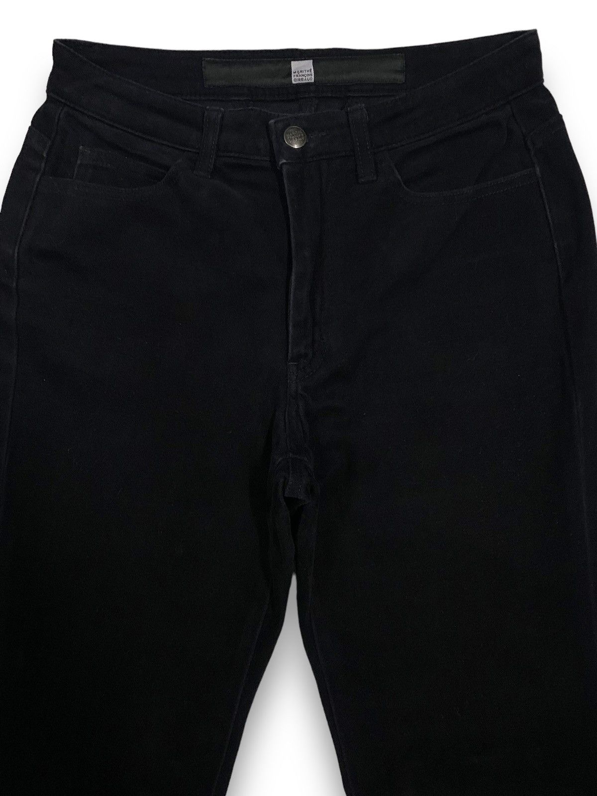 Marithe + Francois Girbaud Vintage Marithe Francois Girbaud Black Velvet Pants Size 27" / US 4 / IT 40 - 3 Thumbnail