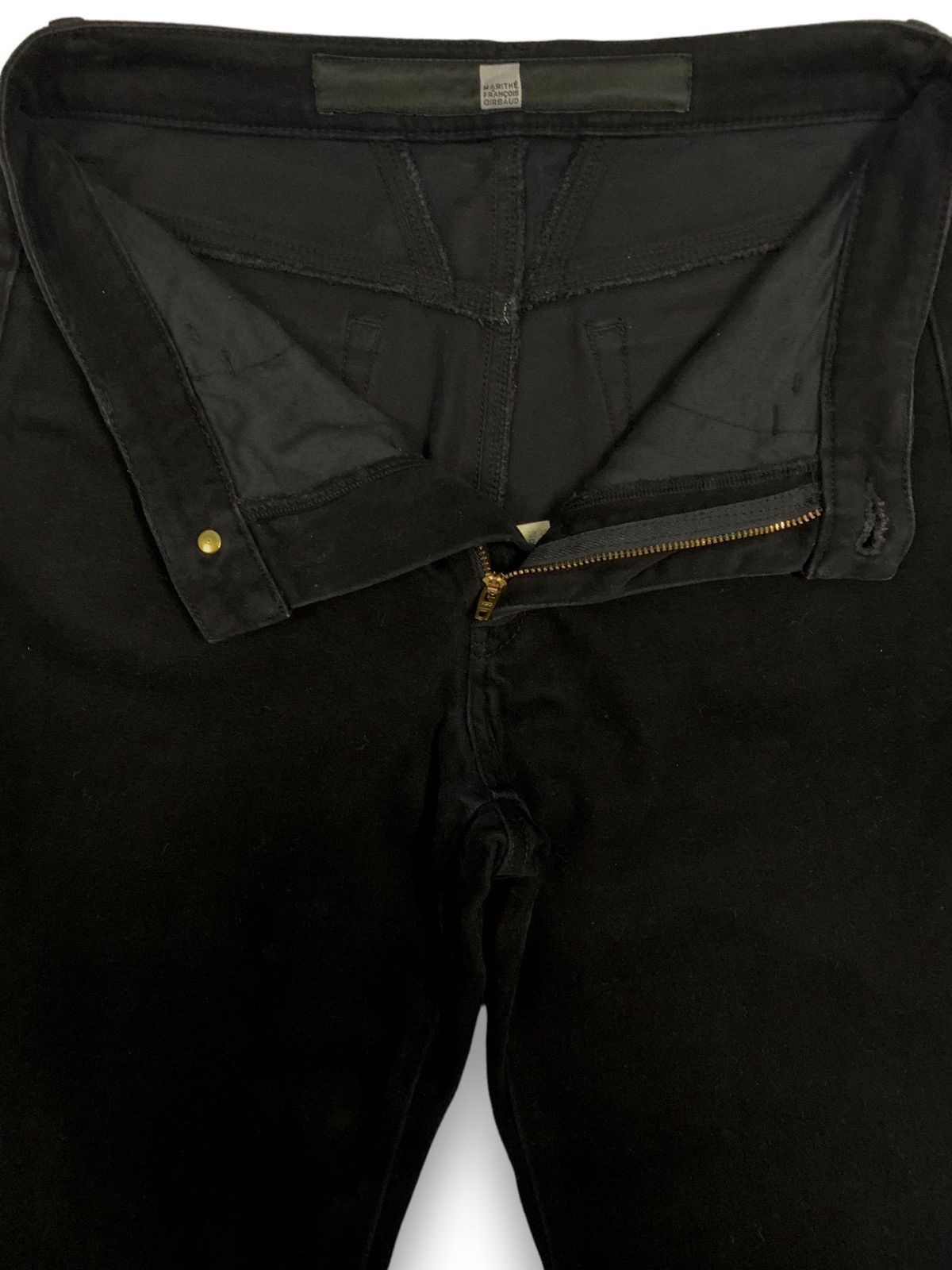 Marithe + Francois Girbaud Vintage Marithe Francois Girbaud Black Velvet Pants Size 27" / US 4 / IT 40 - 4 Thumbnail