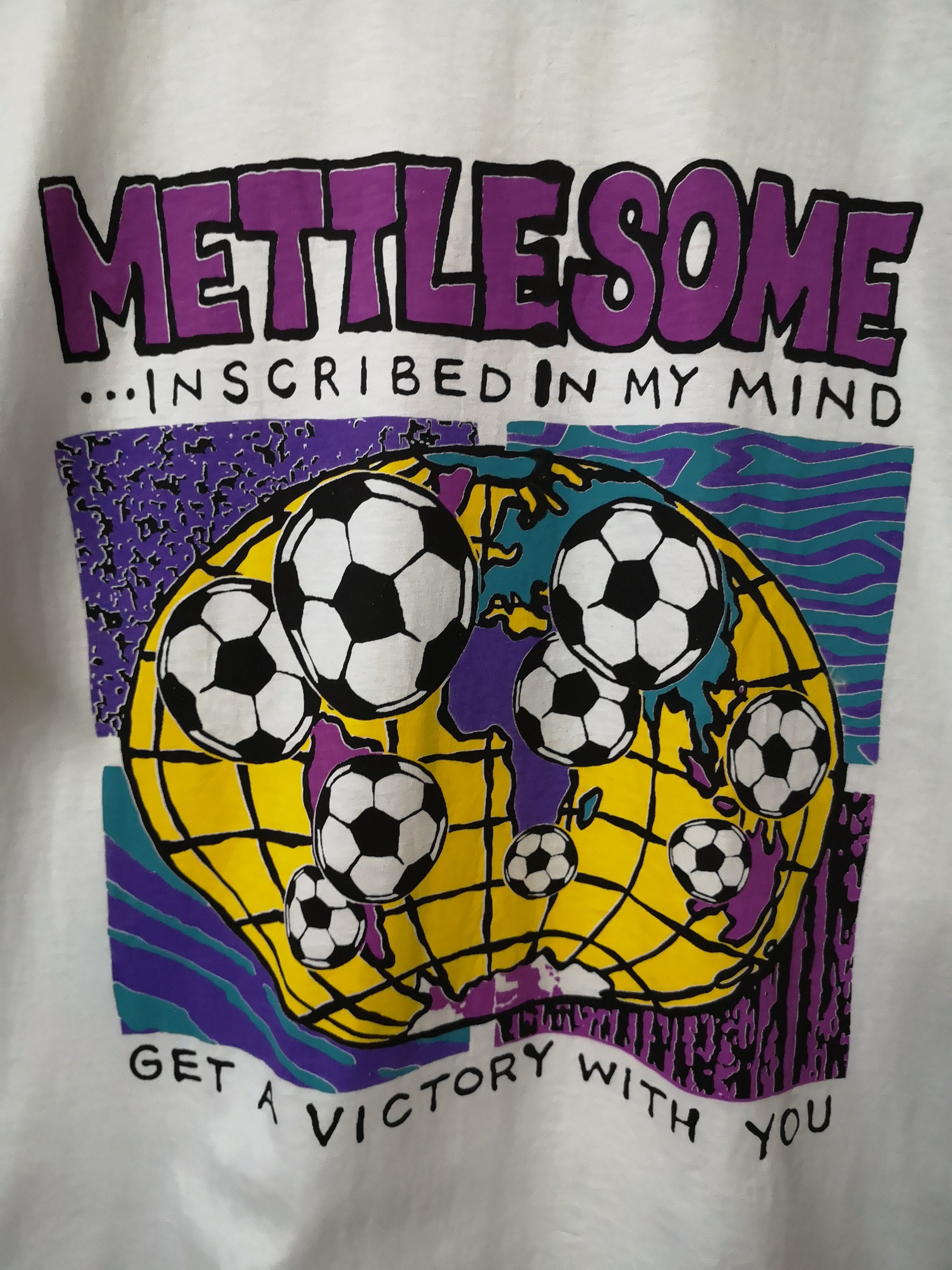 Vintage 🔥RARE🔥"Mettle some" VINTAGE Tee Size US M / EU 48-50 / 2 - 2 Thumbnail