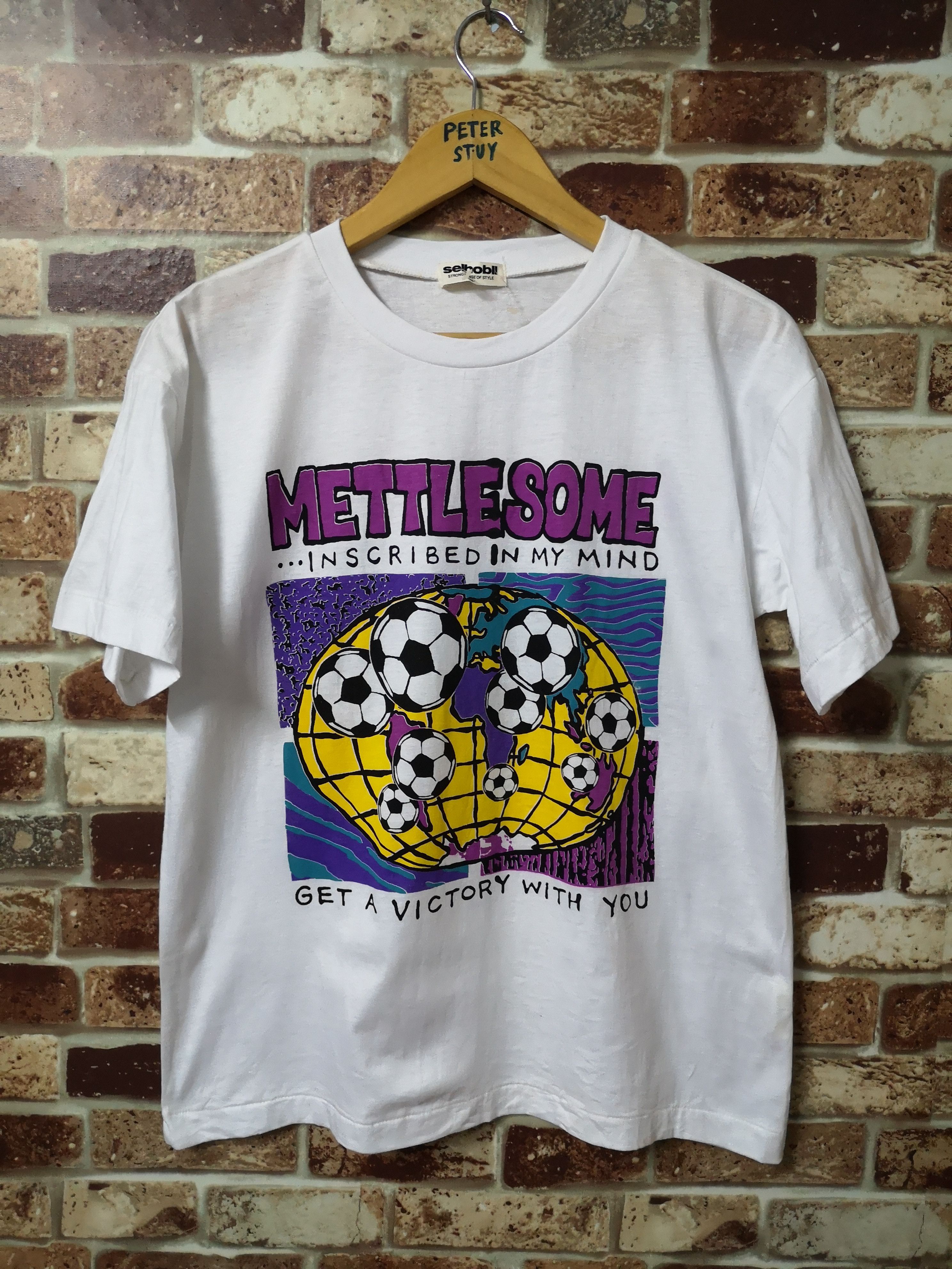 Vintage 🔥RARE🔥"Mettle some" VINTAGE Tee Size US M / EU 48-50 / 2 - 1 Thumbnail