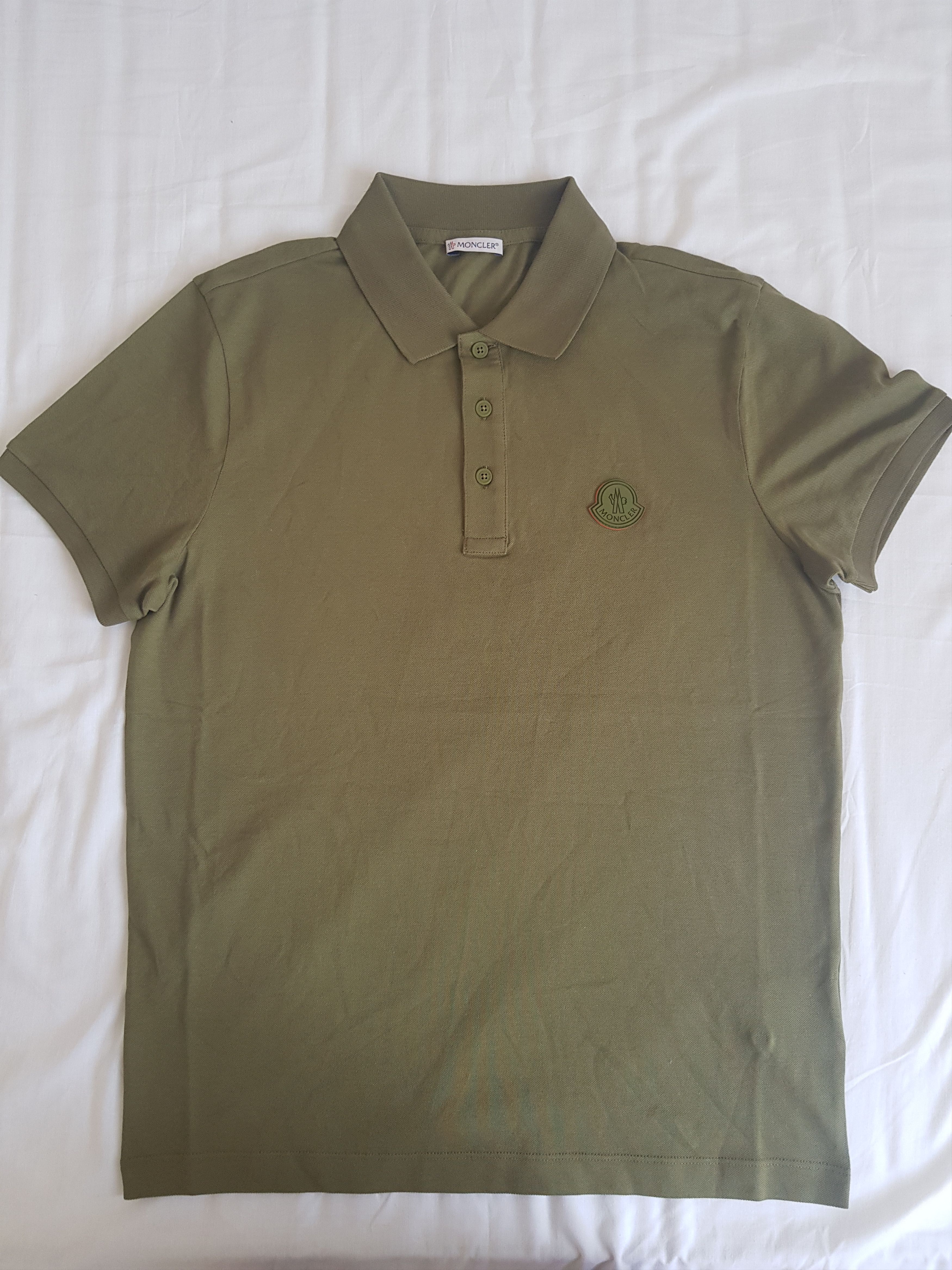 image of Moncler Polo Shirt in Green, Men's (Size Small)