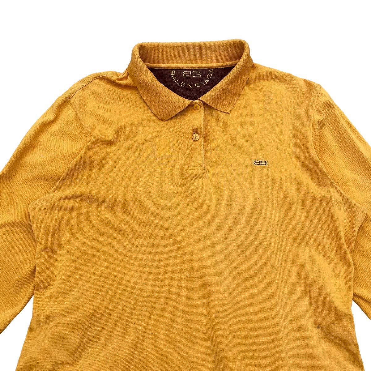 Balenciaga VINTAGE BALENCIAGA LONG SLEEVE POLO TSHIRT Size US S / EU 44-46 / 1 - 2 Thumbnail