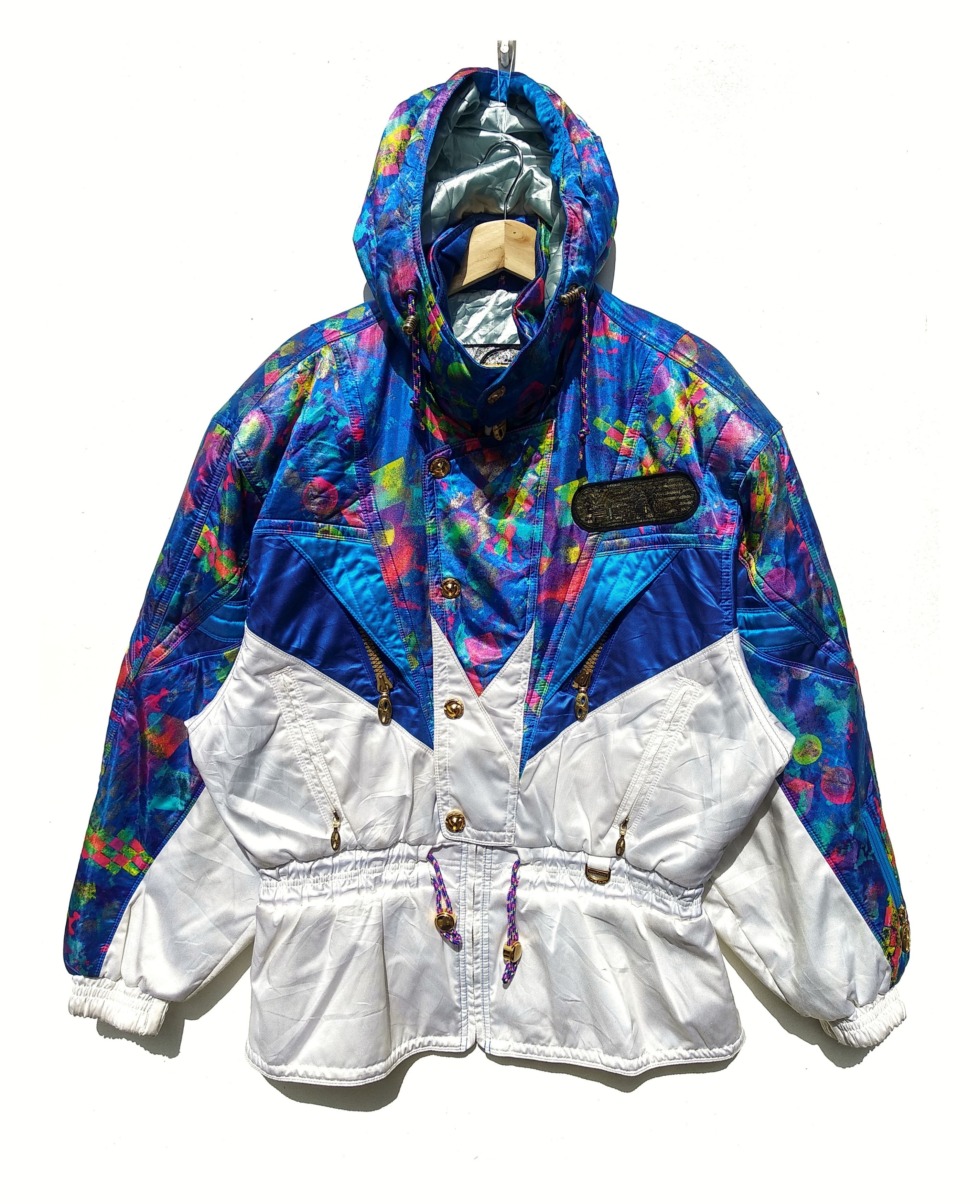 image of Vintage Phenix Multicolour Ski Jacket/size L/good Condition, Women's (Size Large)