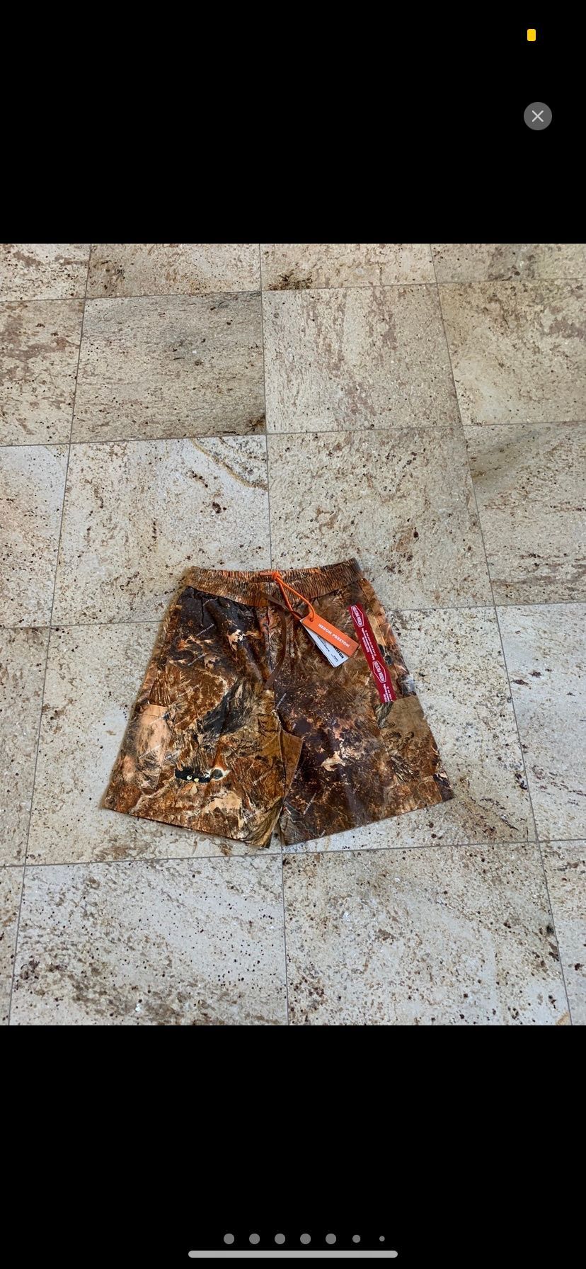 Heron Preston Leaf Camo Shorts Size US 30 / EU 46 - 2 Thumbnail